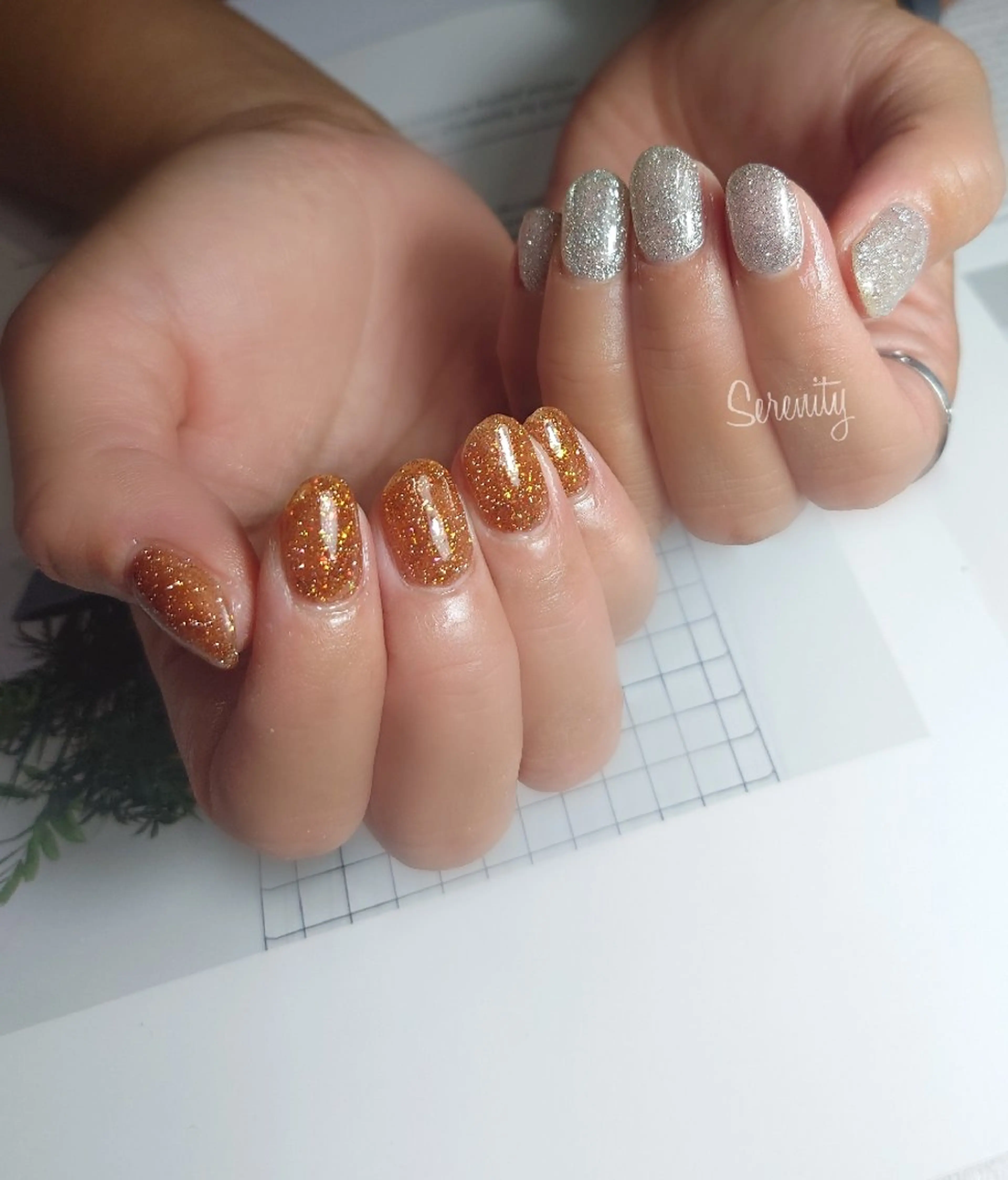 ネイル フラッシュネイル フラッシュマグ マグネットネイル マグネットワンカラー ワンカラーネイル nail  serenityのネイルデザイン