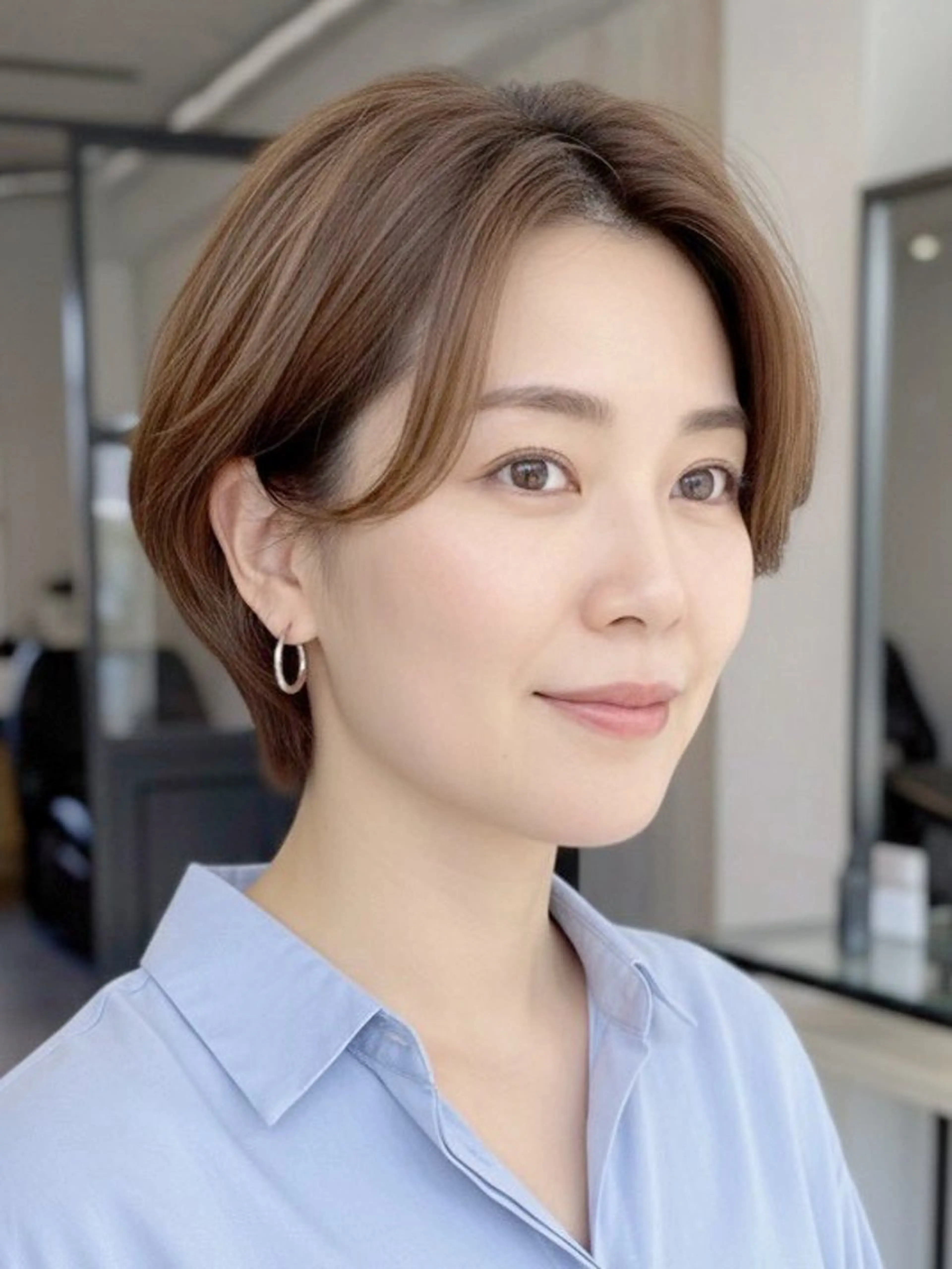 ショート パーマ・レイヤー 髪質改善・TANIのヘアスタイル