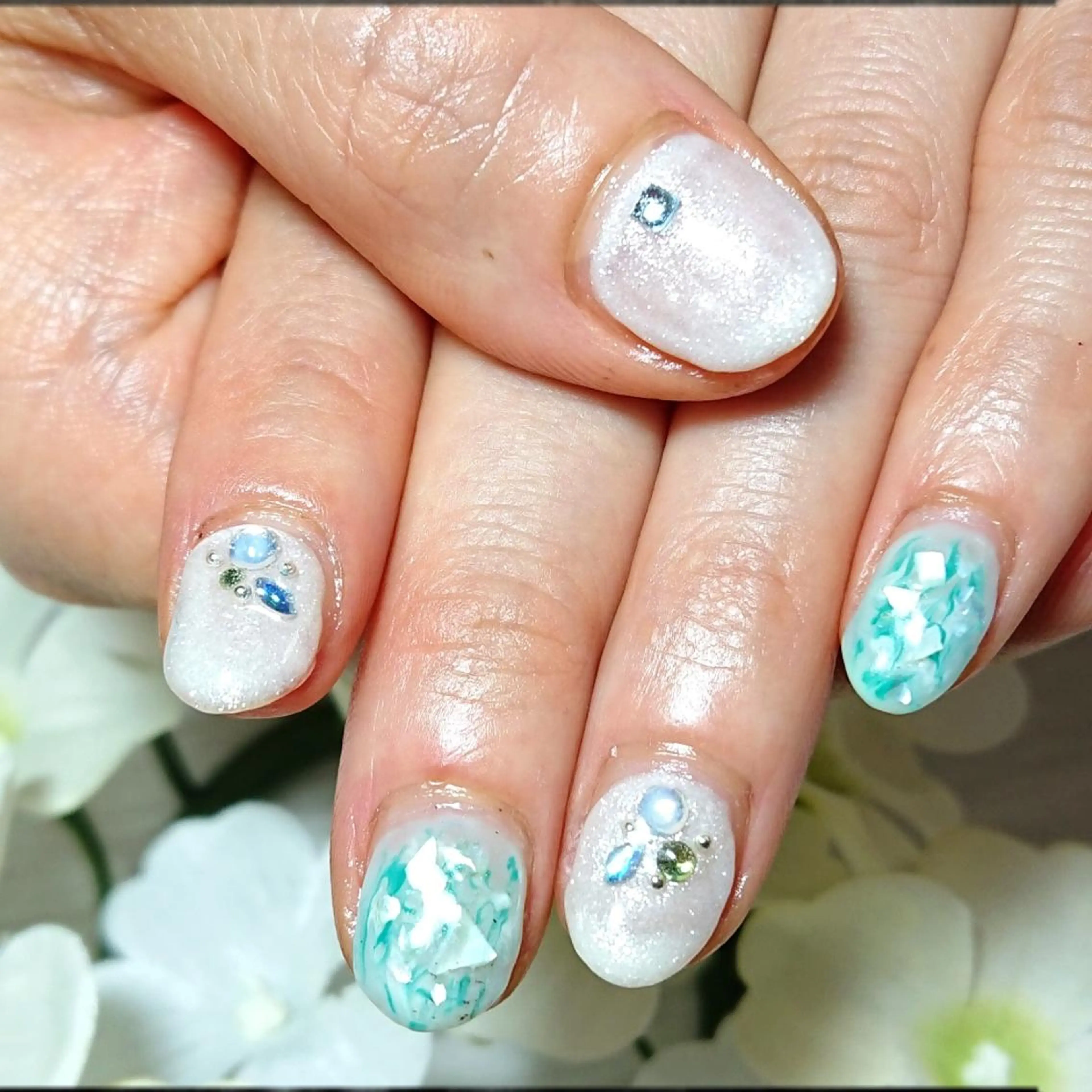 ネイル ハンドネイル 林 珠里のネイルデザイン