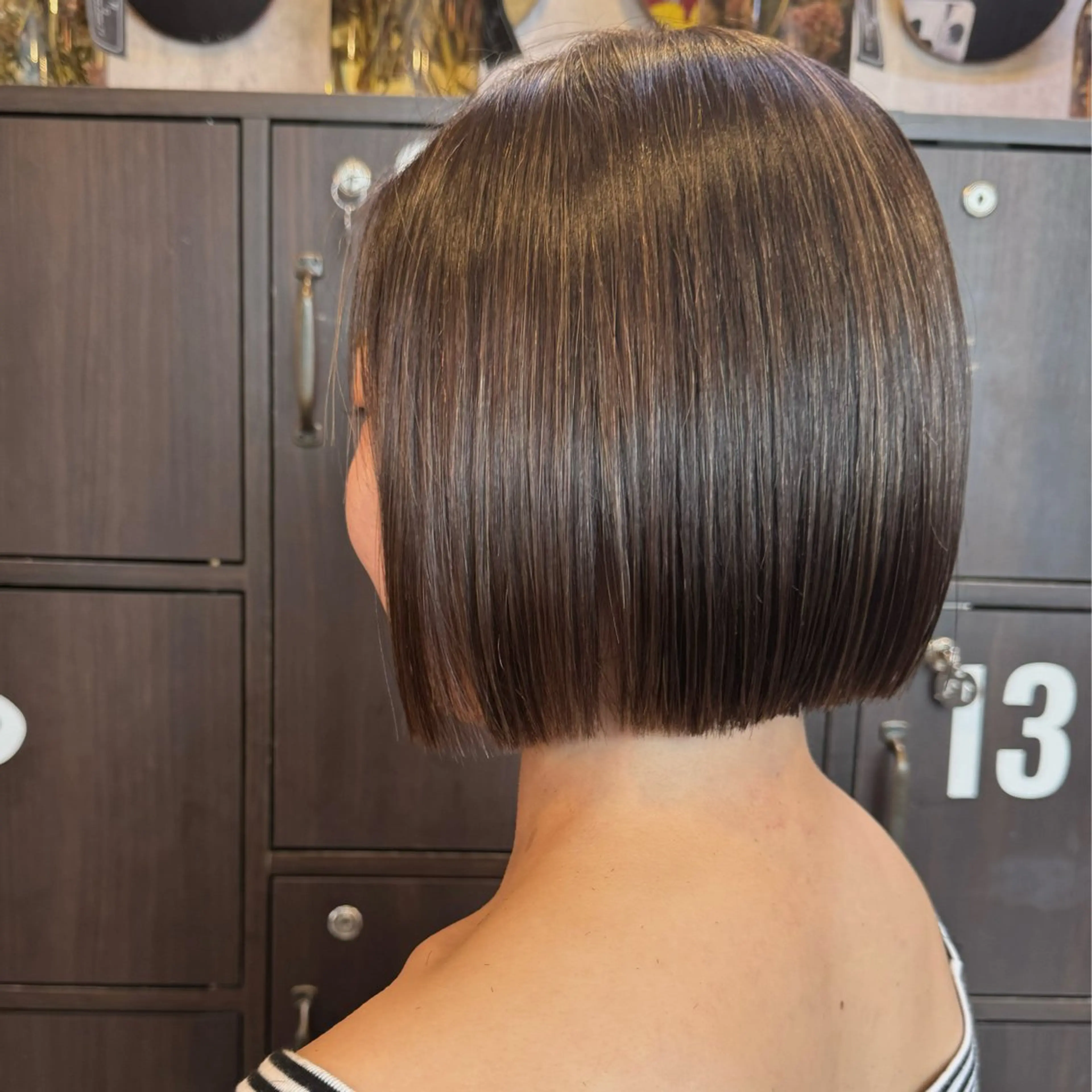 ショート カラー ハイライトカラー ボブ ハイライト 比嘉 陽のヘアスタイル