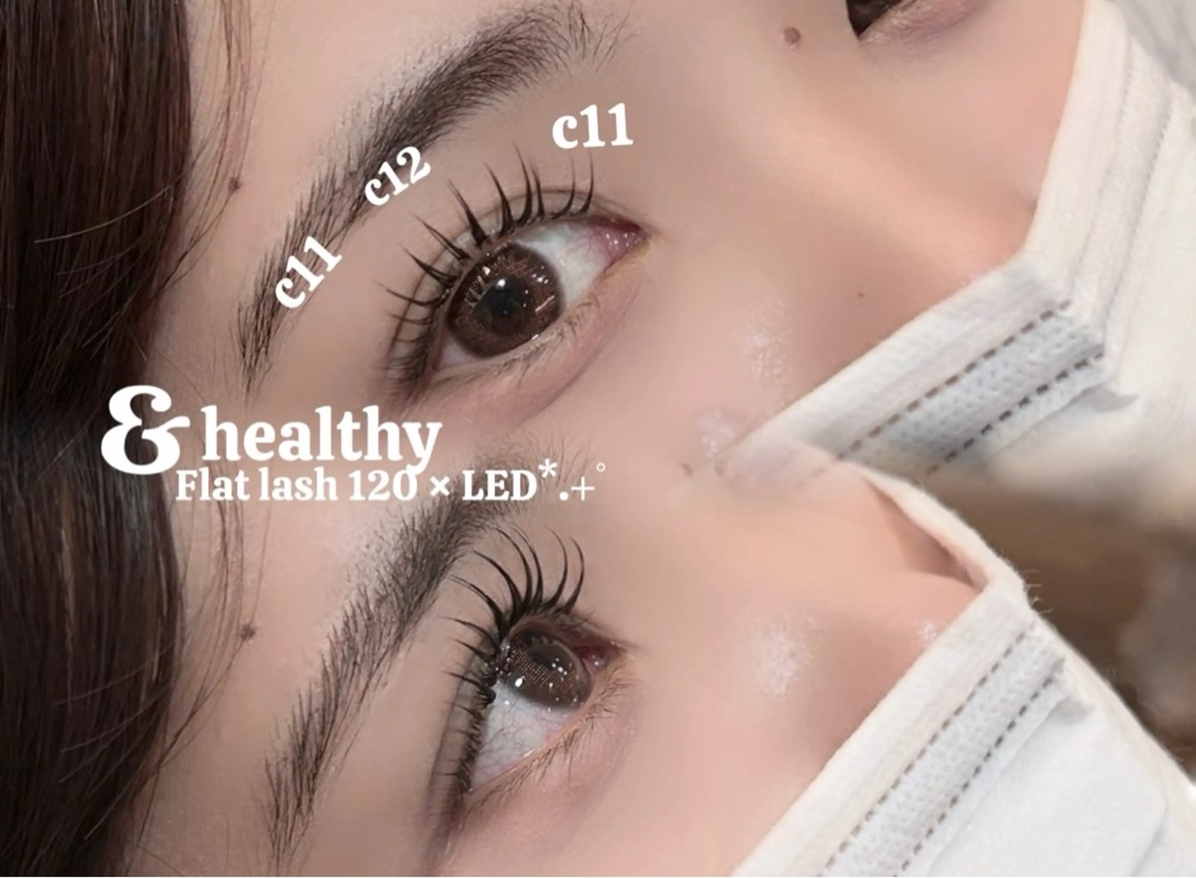 🥈人気No.2🥈 《LED①🪄》フラット100~120 ×&healthy / 土日祝・再来様+500円の写真