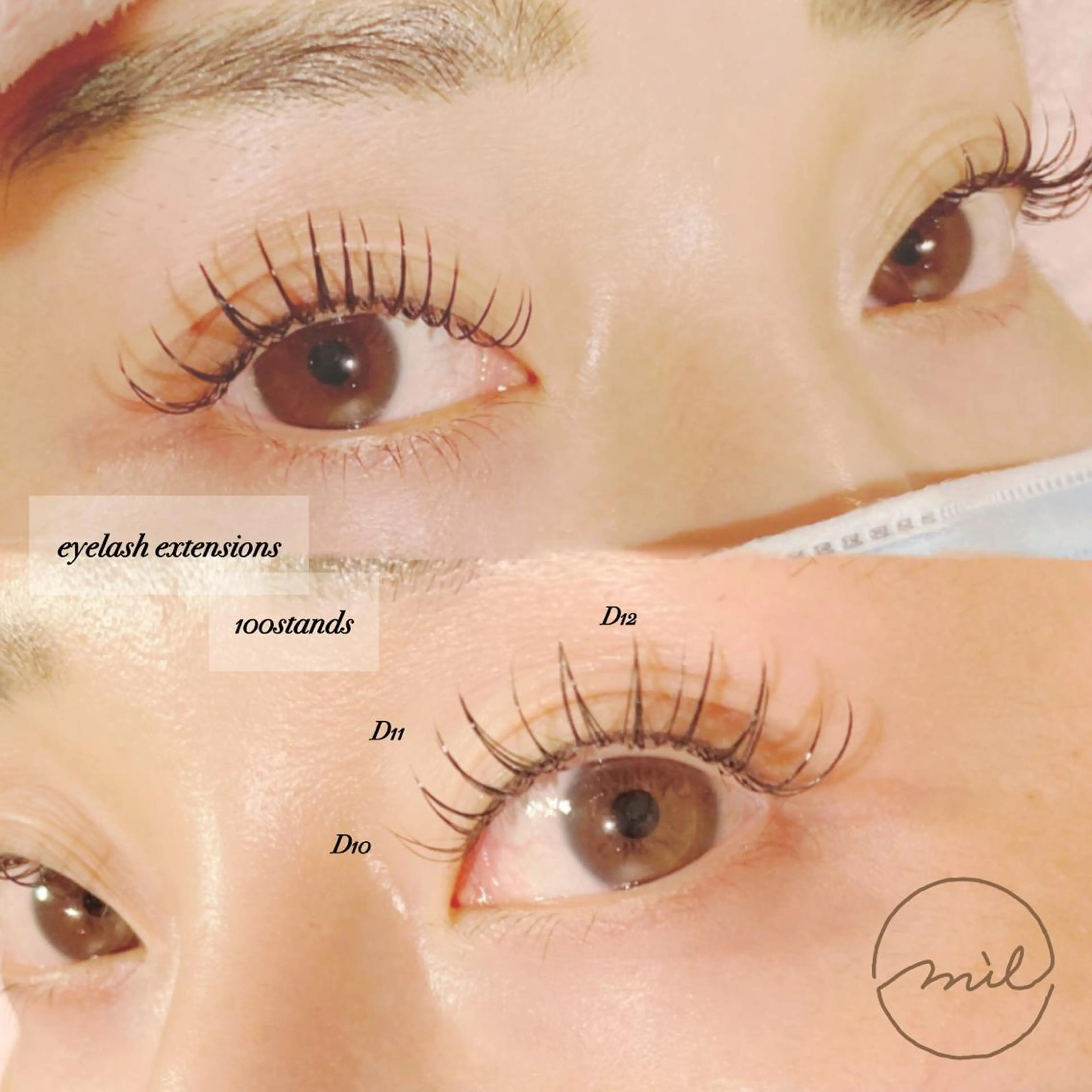 マツエク・マツパ mil❤︎ Kahoのマツエク・マツパデザイン