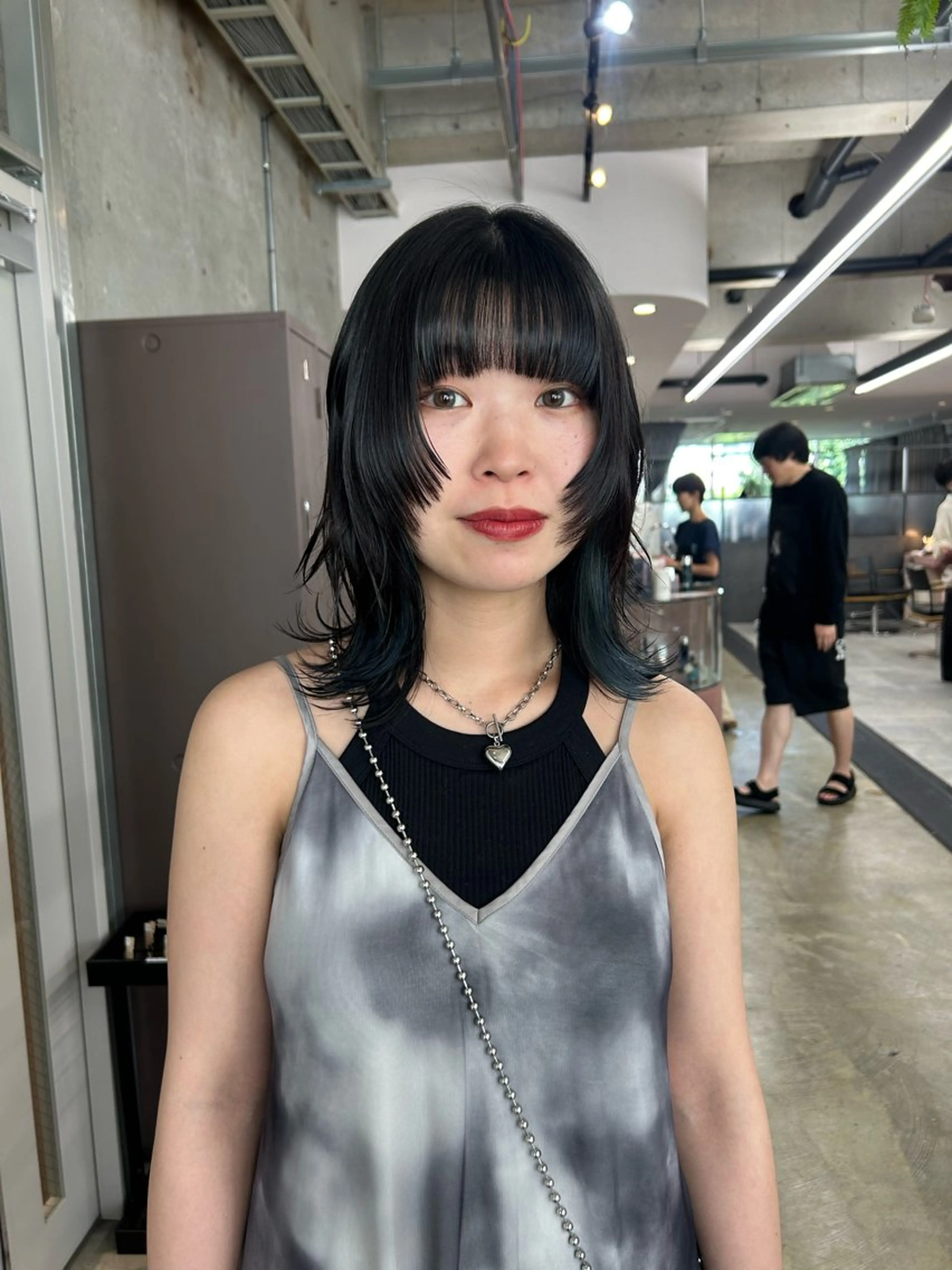 セミロング カラー イヤリングカラー 顔周りカット maho/垢抜け カラー♡パーマのヘアスタイル