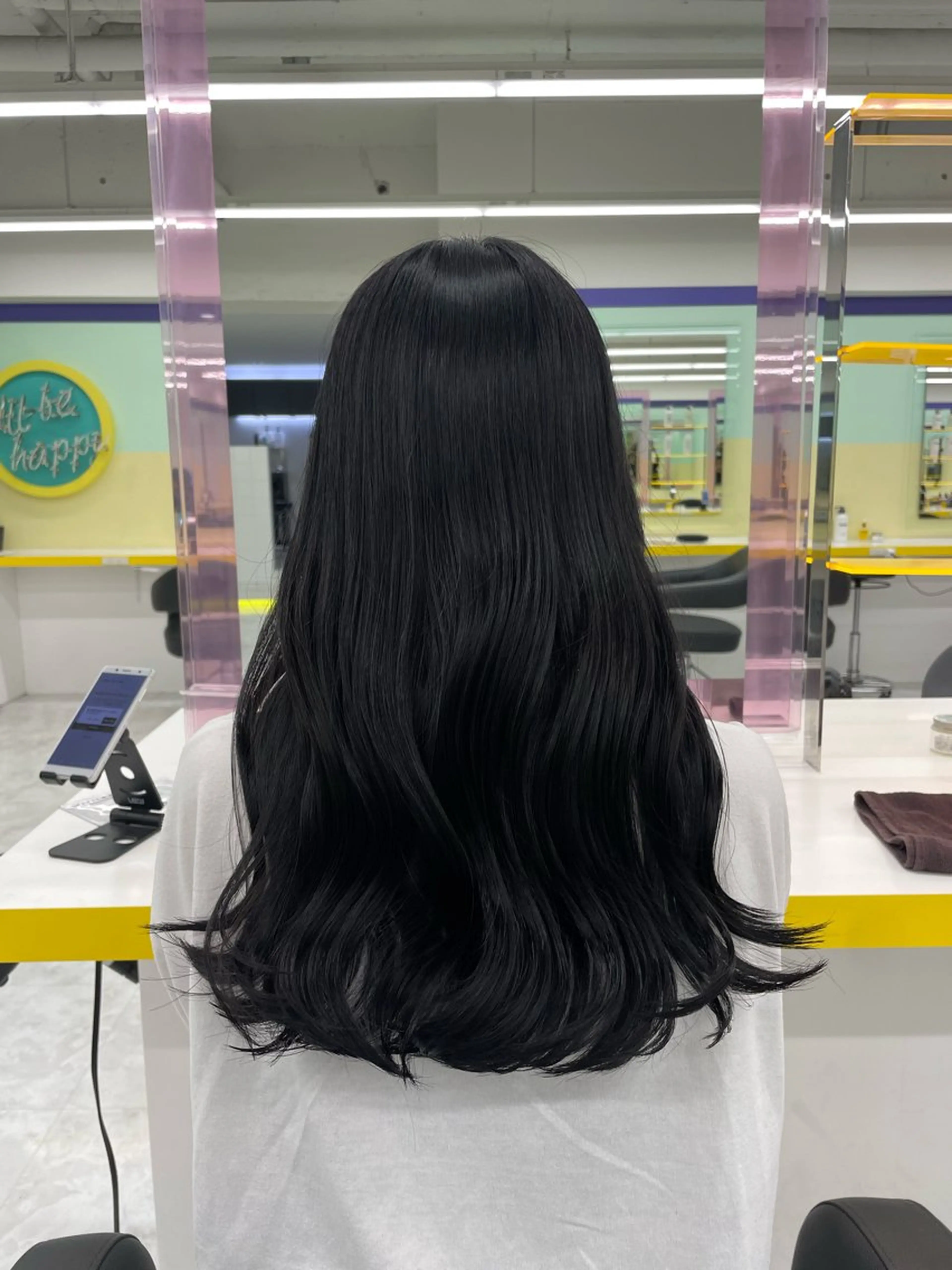 ロング カラー ヘアカラー トリートメント ヘッドスパ ヘアセット 🦋色落ち綺麗カラー メンズYUZU🦋‪のヘアスタイル