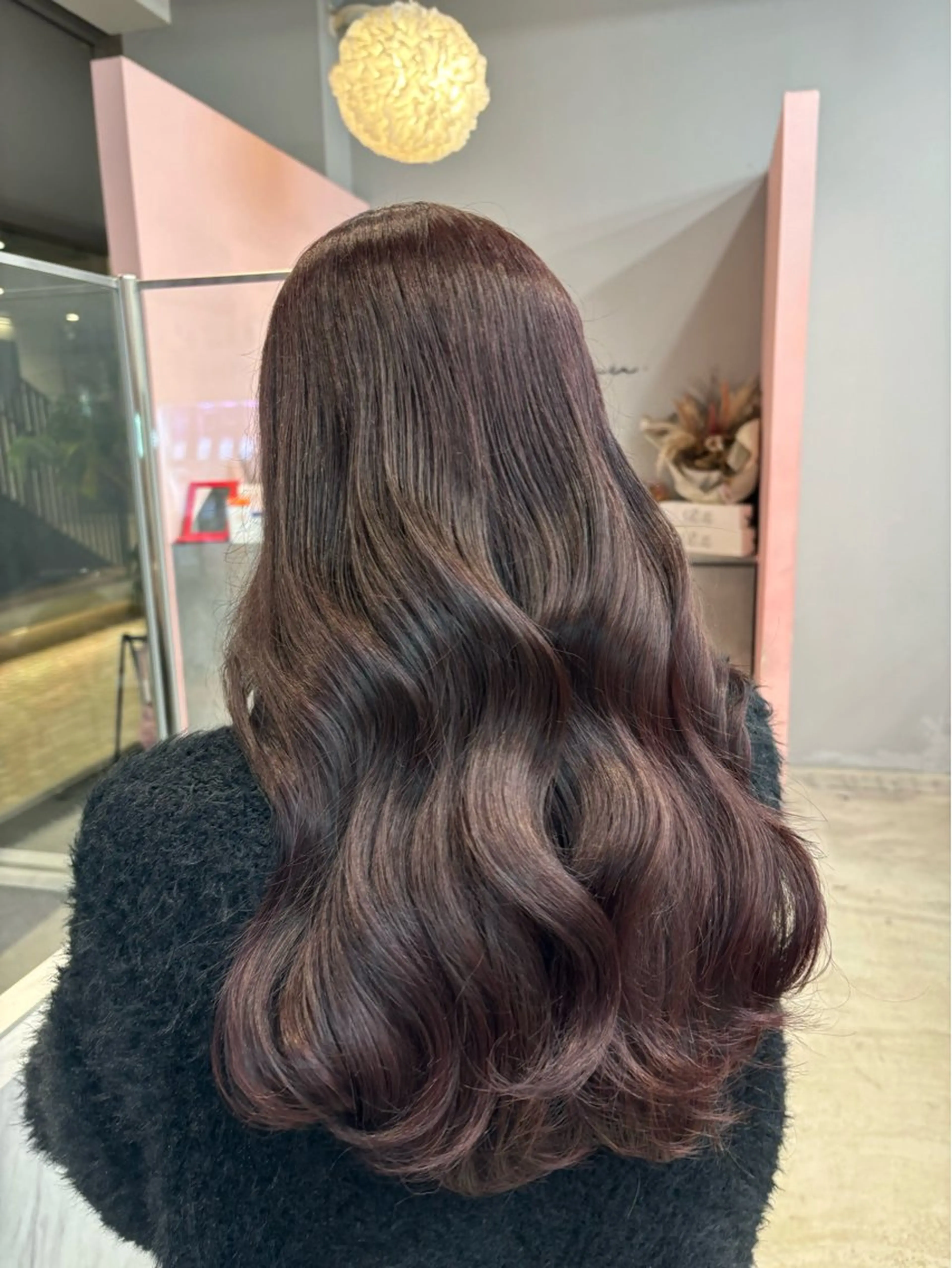 ロング カラー カット ヘアカラー トリートメント 𝒎𝒐𝒆🩰 名駅/ヘアメ/暖色♡のヘアスタイル