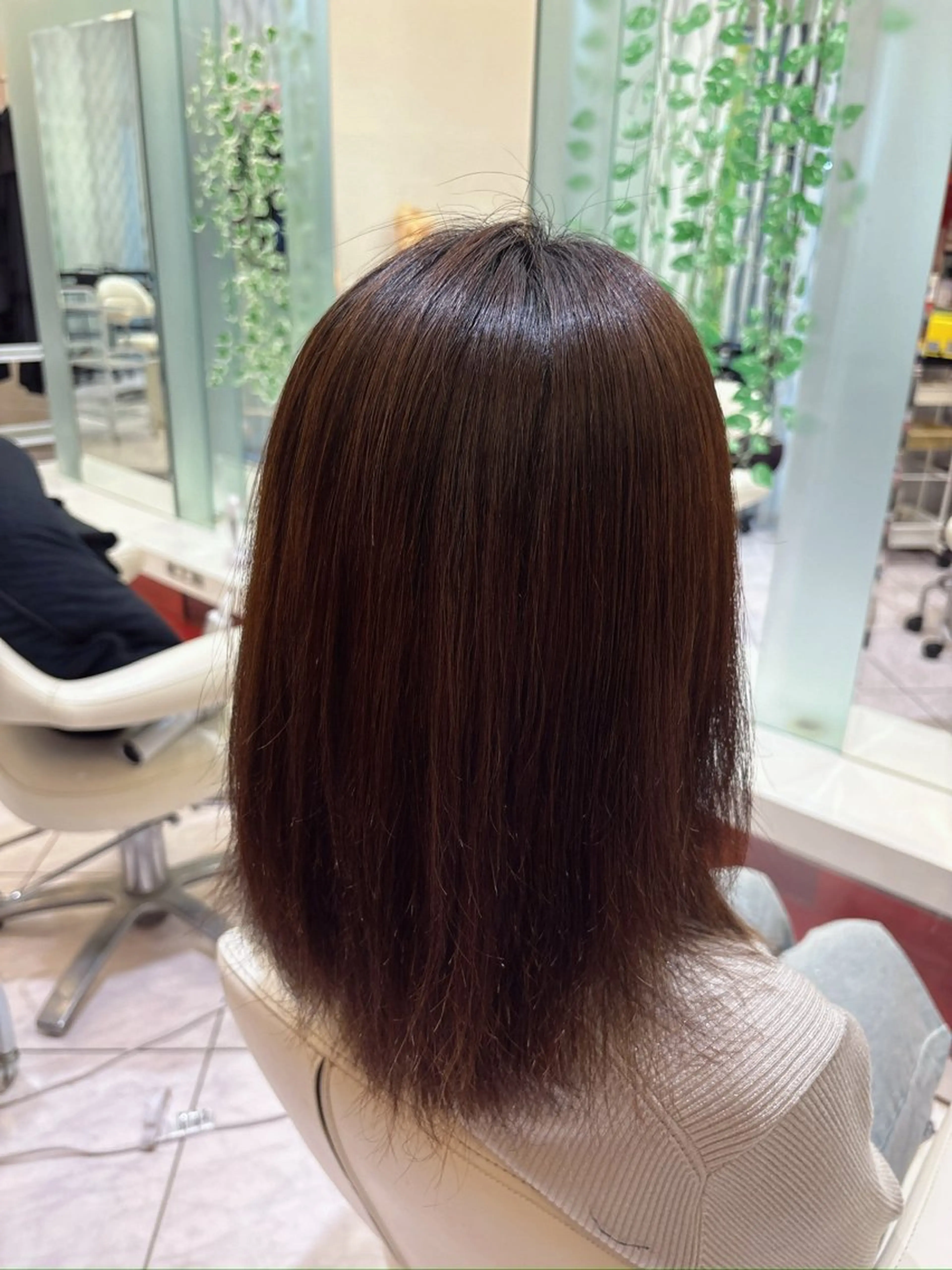 ミディアム 縮毛矯正 縮毛矯正 西永福/サロンド ユーウ/chiakiのヘアスタイル