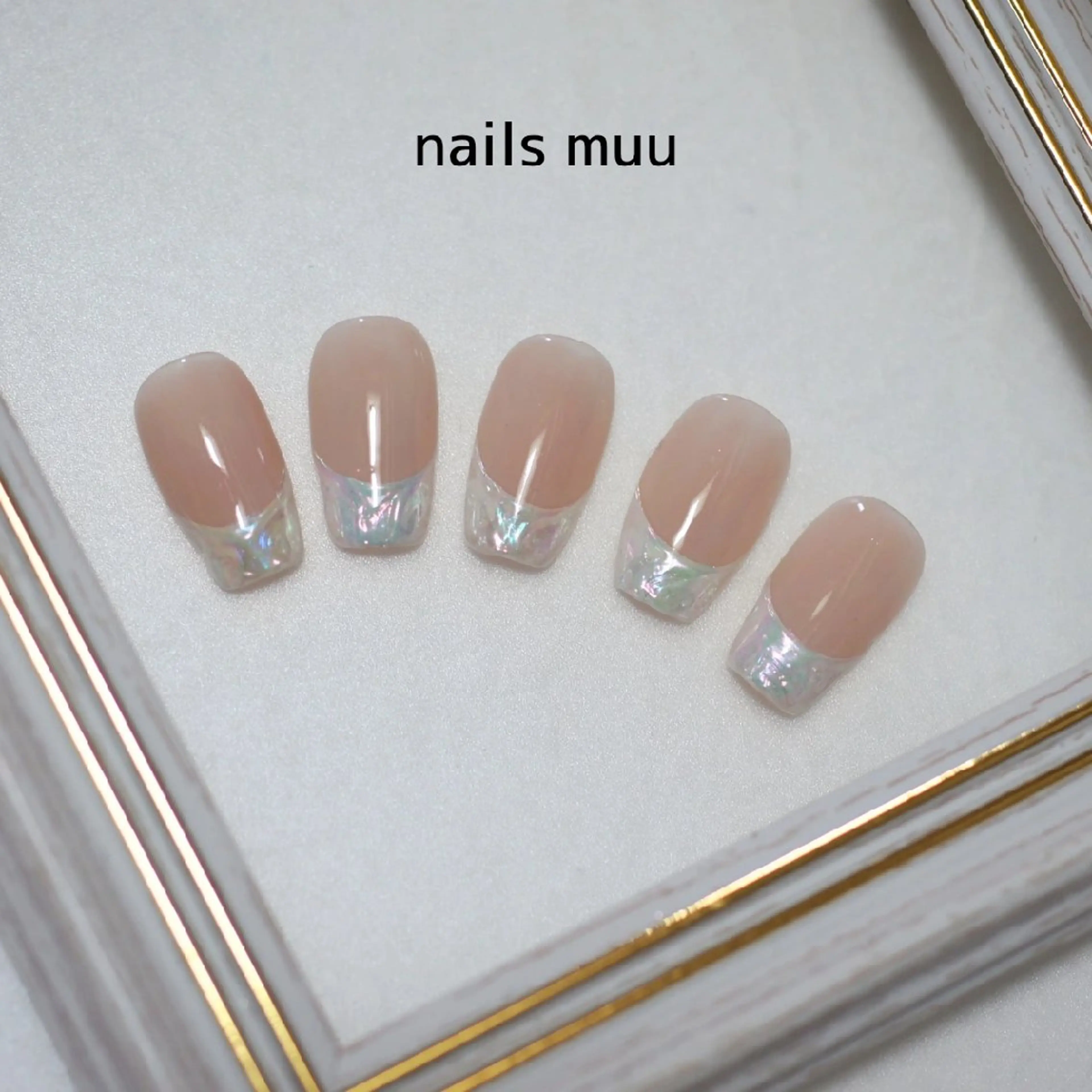 ネイル フレンチネイル オフィスネイル ハンドネイル nails muu まゆのネイルデザイン