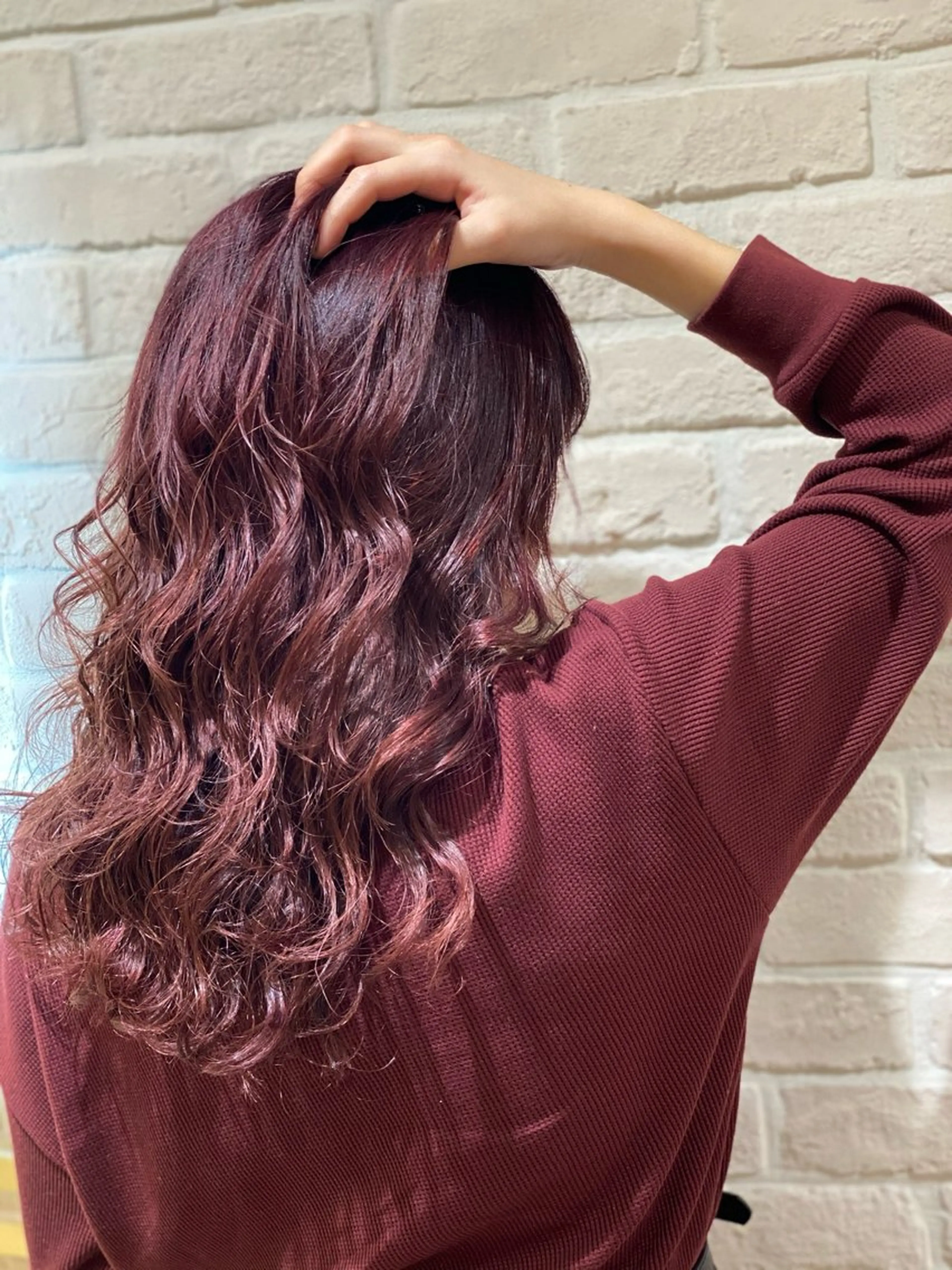 セミロング カラー カット ヘアカラー 全席個室　暖色カラー Zina松園優香🌸のヘアスタイル