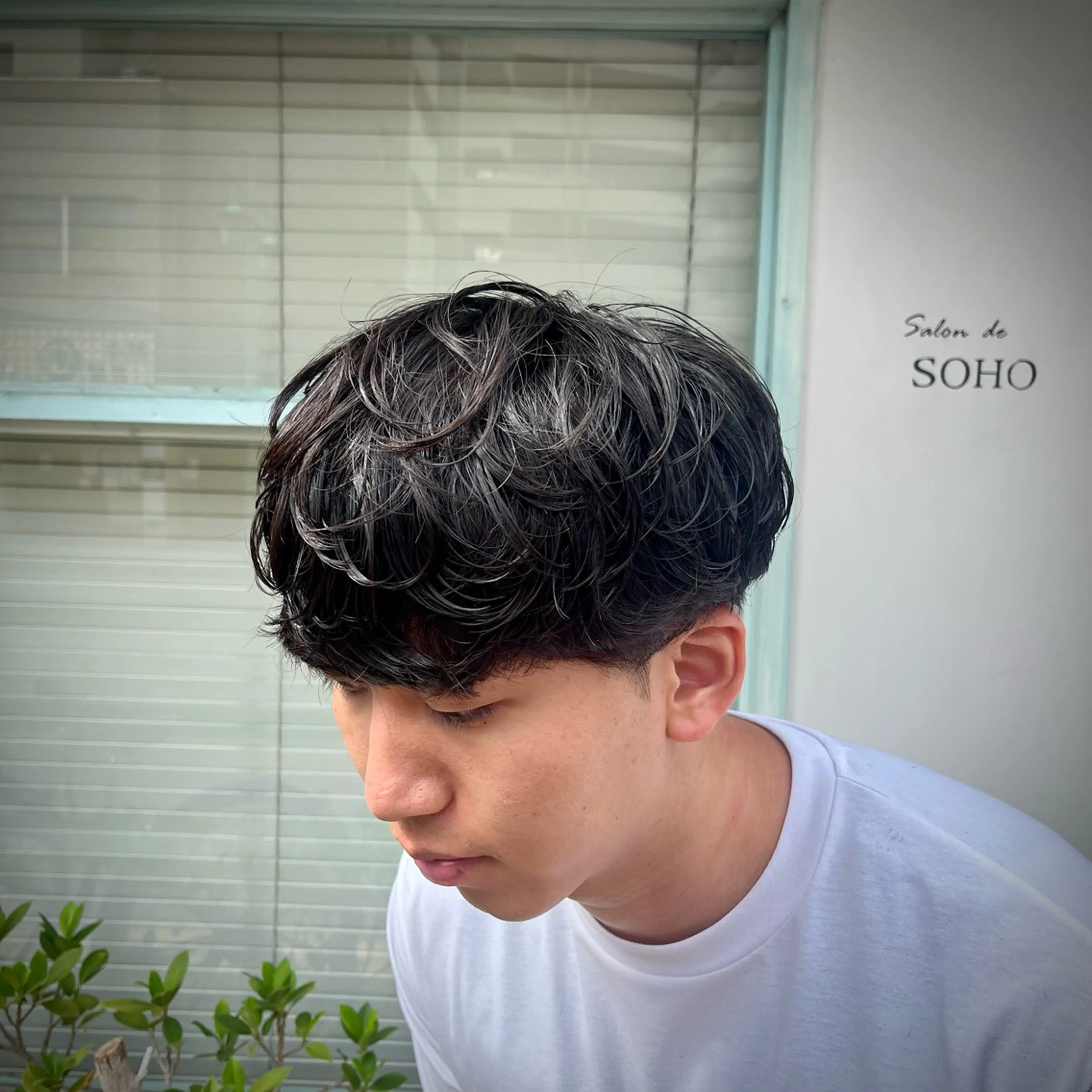 パーマ メンズ メンズパーマ 🟦メンズ特化🟦 たかしま　あさひのヘアスタイル