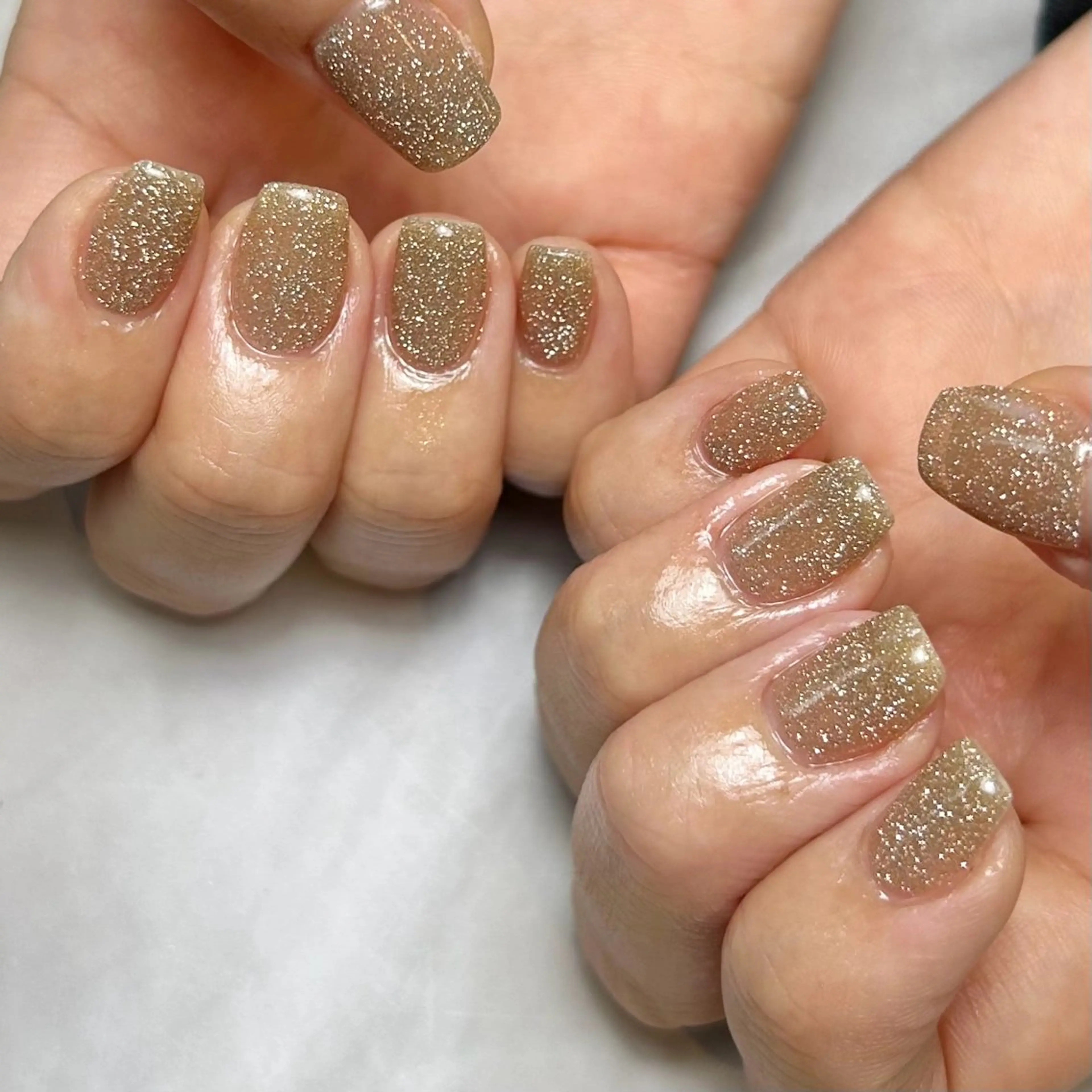 ネイル フラッシュネイル キラキラネイル ラメ(グリッター) ハンドネイル Reflection marikoのネイルデザイン