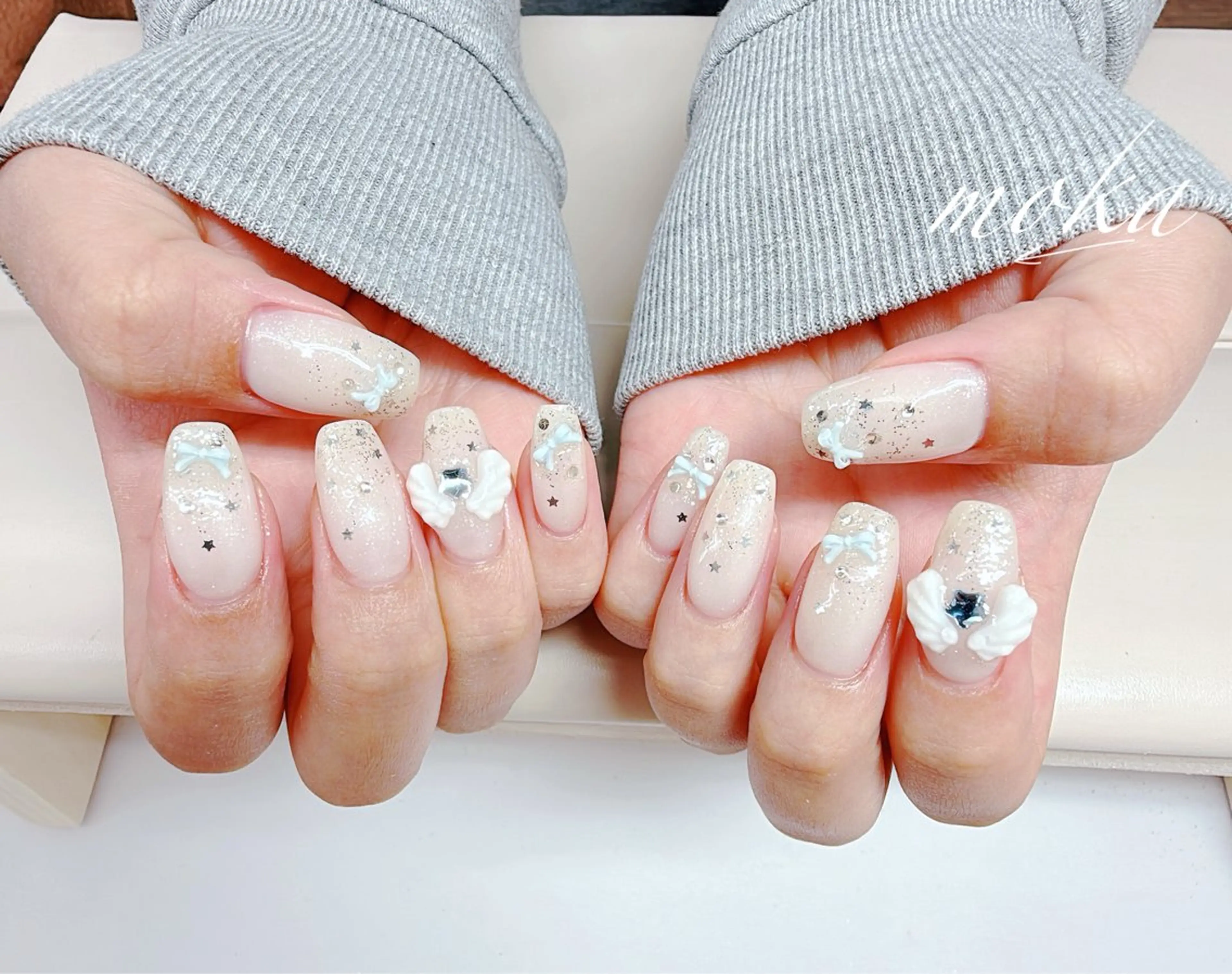 ネイル ハンドネイル ハンドケア 胡蝶蘭レディースサロ ンNailMOKAのネイルデザイン