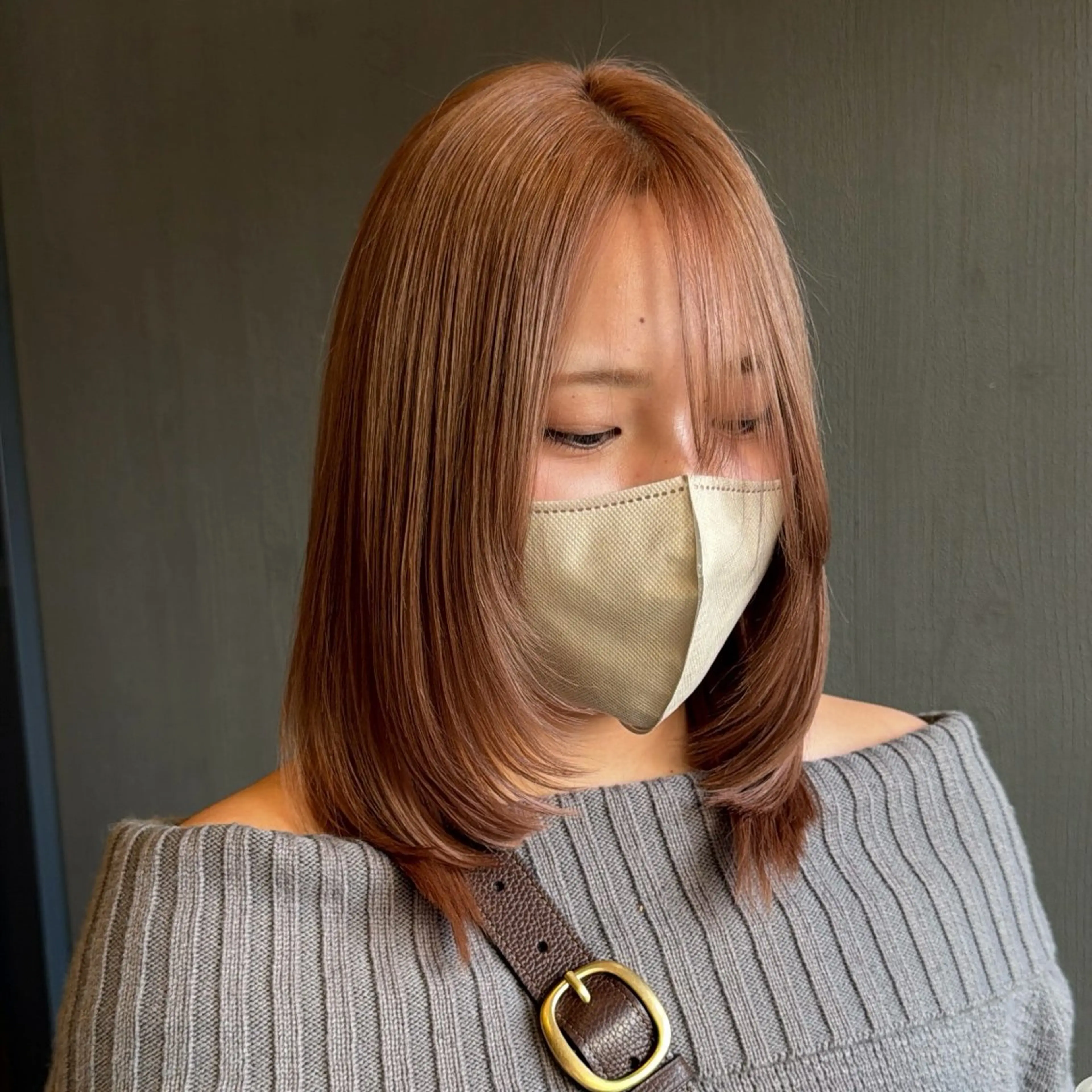 ミディアム ヘアカラー ayumi / 郡山/暖色カラーのヘアスタイル