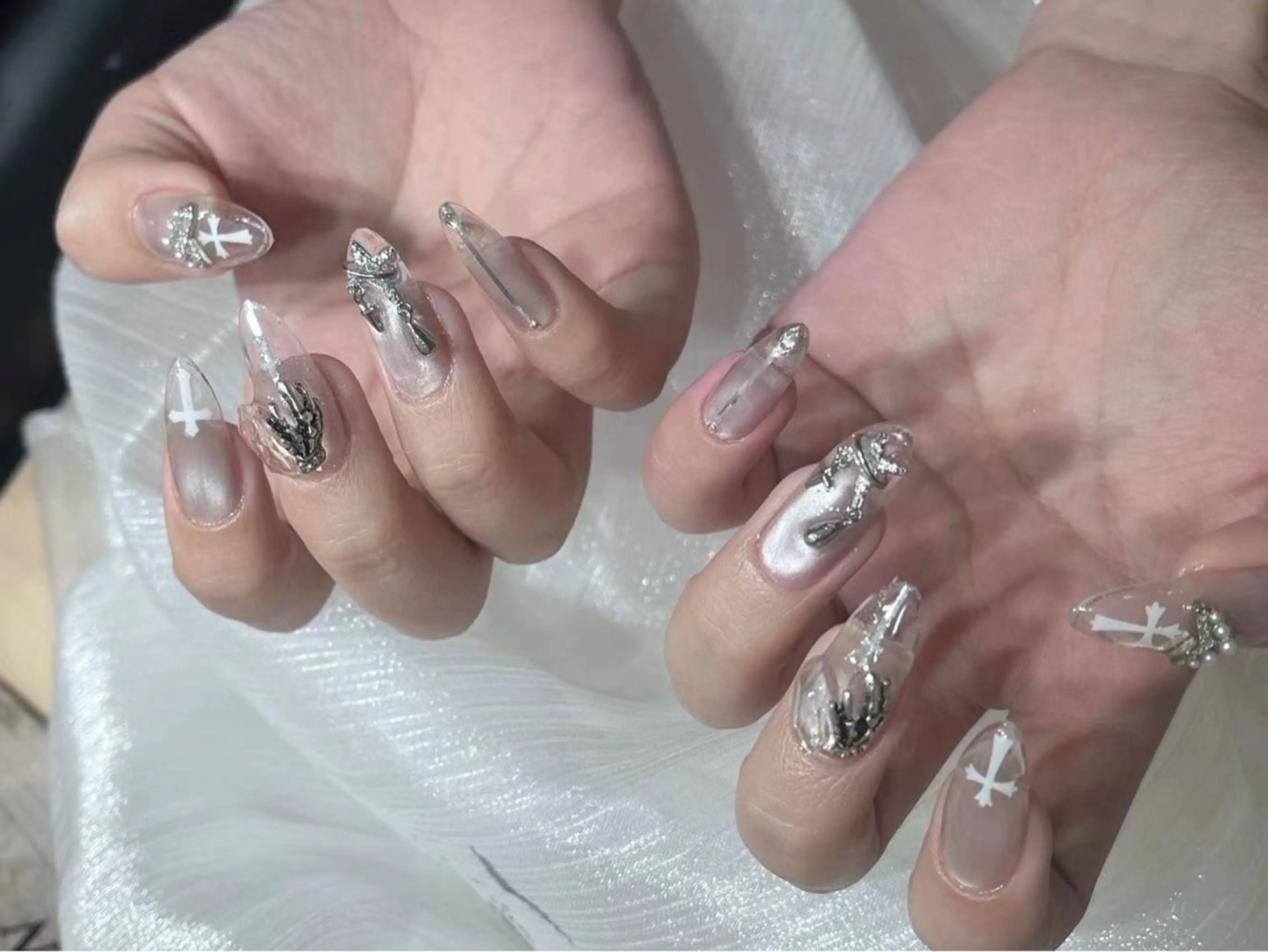 ネイル アートネイル フラワーネイル フットネイル ジェルネイル マグネットネイル Babarla Nailのネイルデザイン