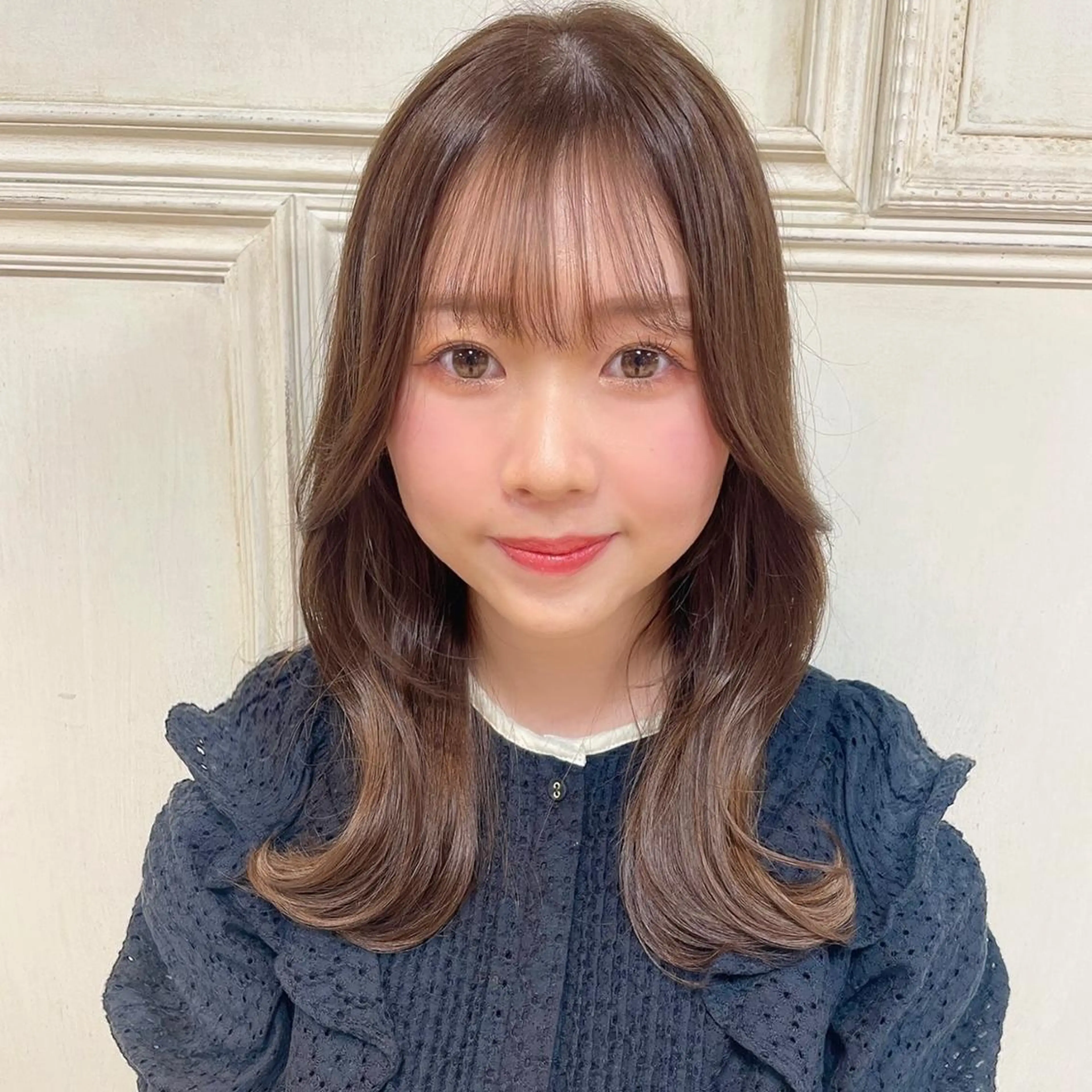 セミロング 江口 さやかのヘアスタイル