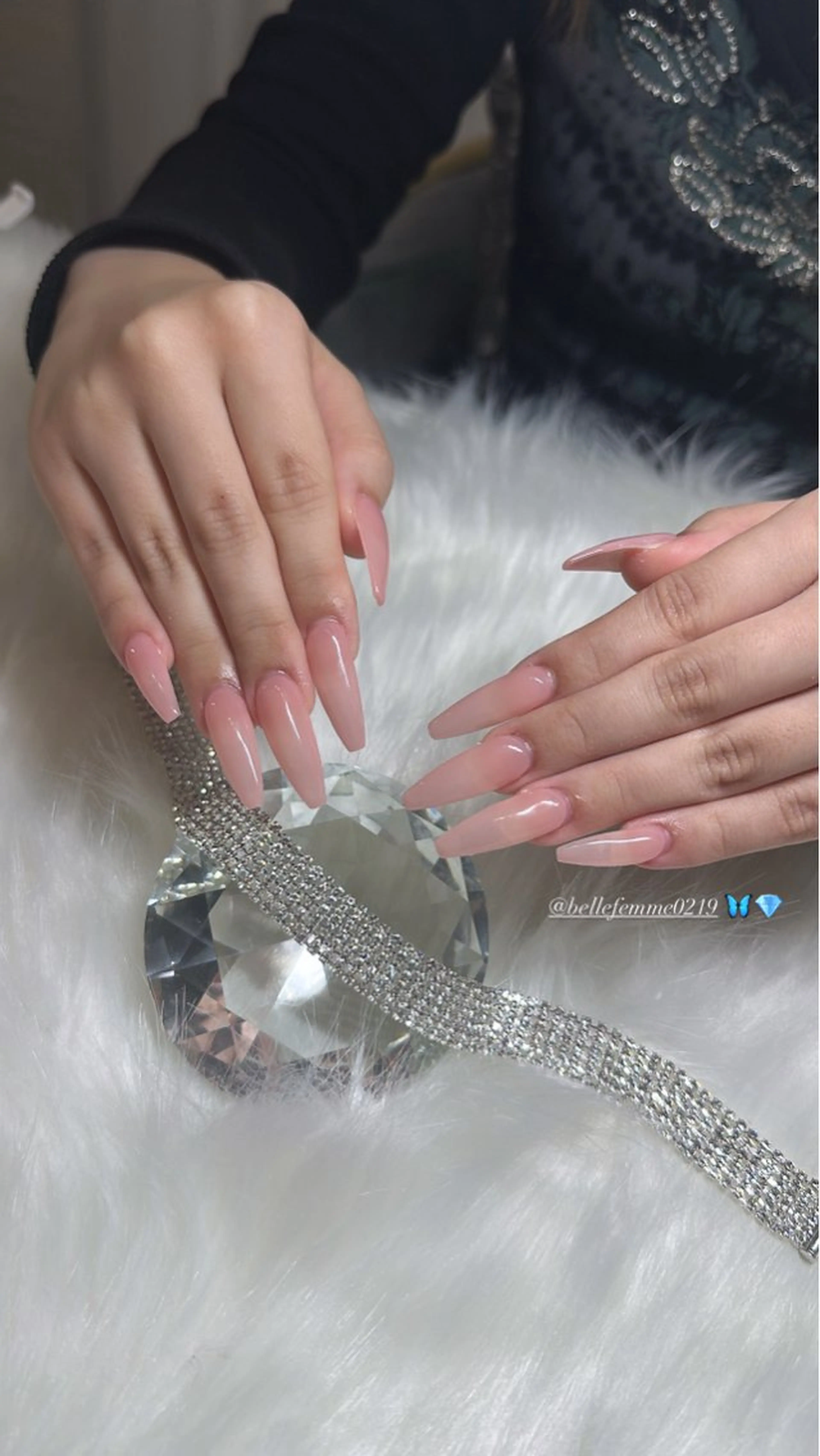 ネイル ピンク ハンドネイル Belle Fammeのネイルデザイン