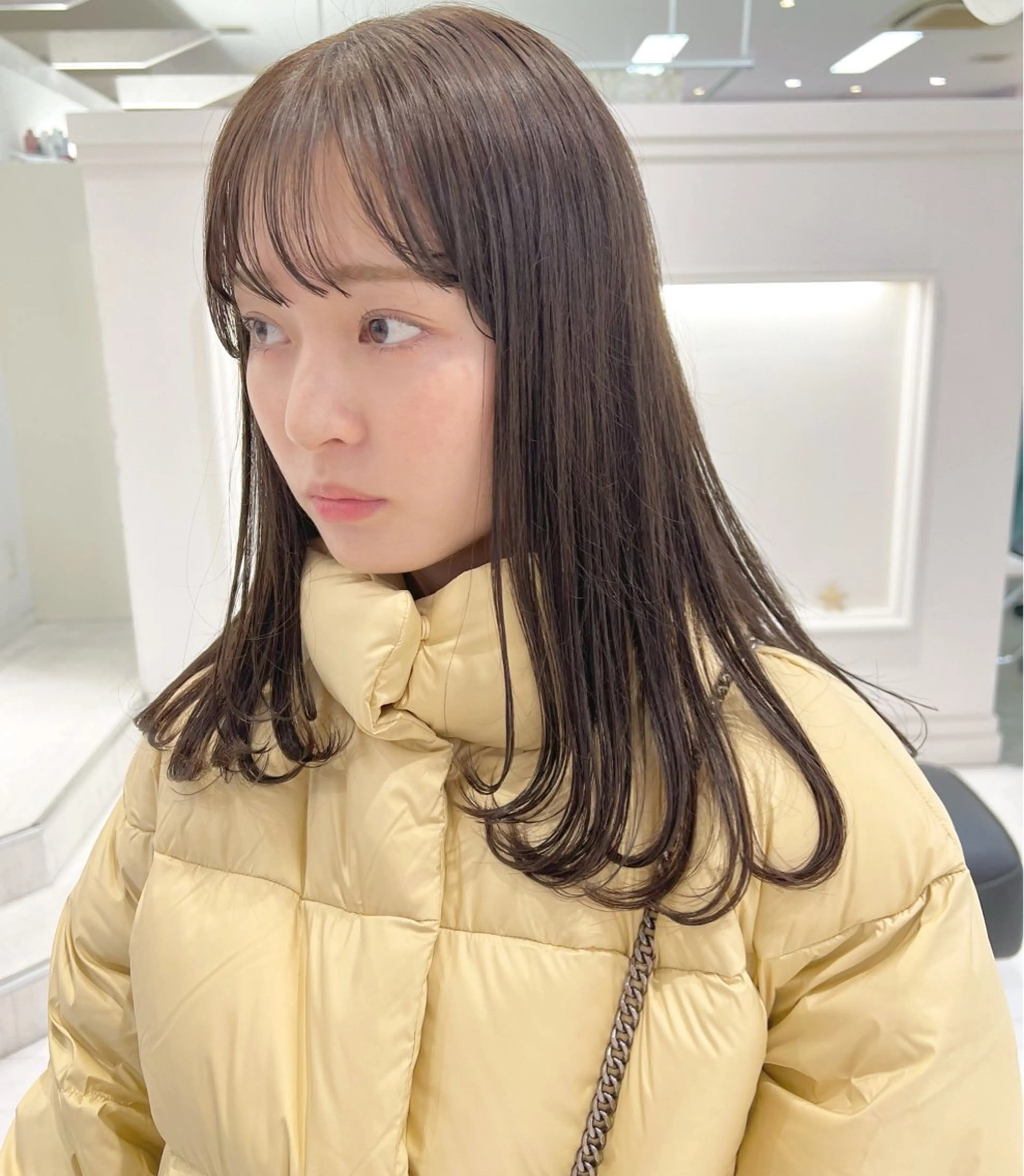 セミロング カラー 顔まわりレイヤー 顔周りカット レイヤーカット ParveMix /  相馬 さくらのヘアスタイル