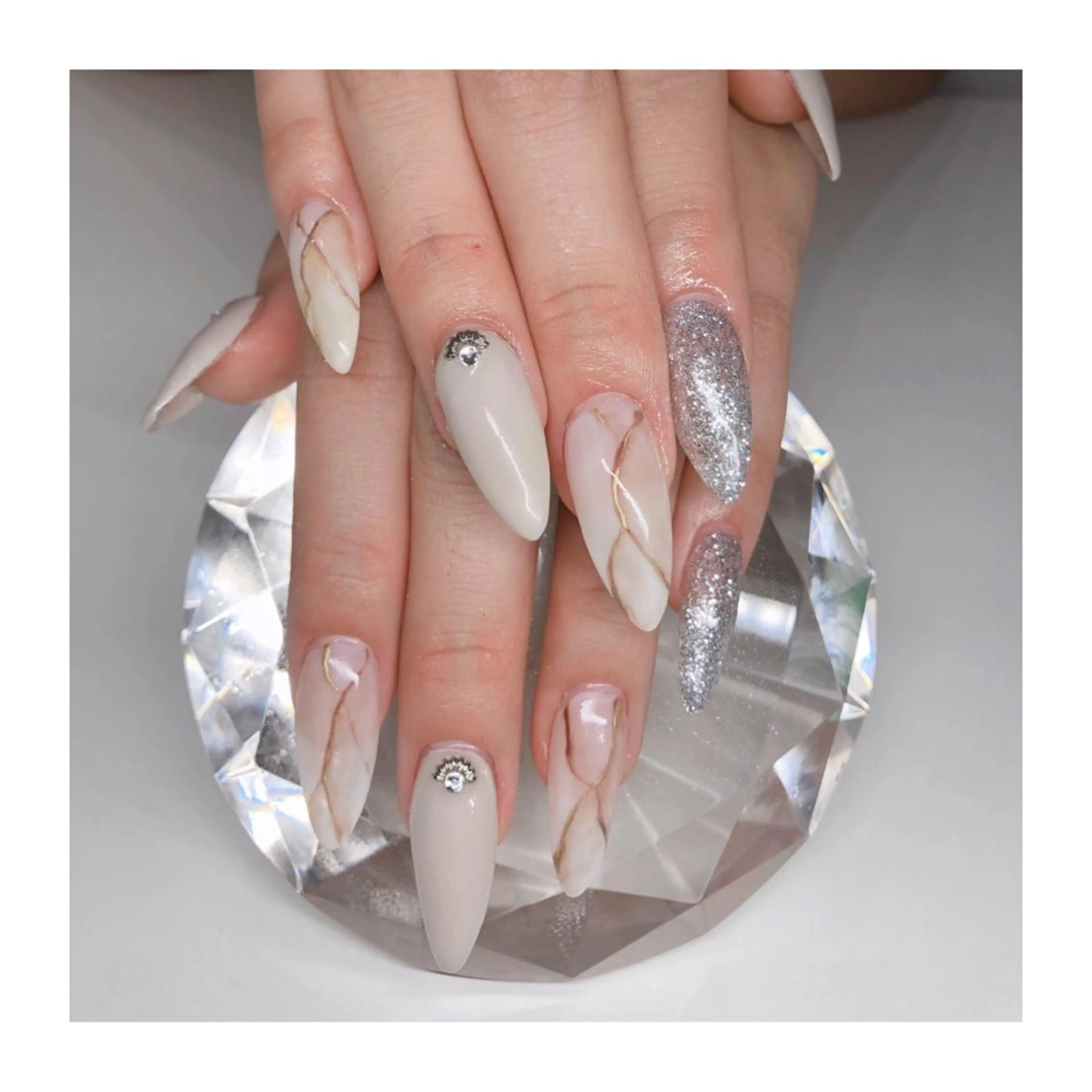 ネイル 大理石ネイル(マーブル) ハンドネイル Nailsalon -Aのネイルデザイン