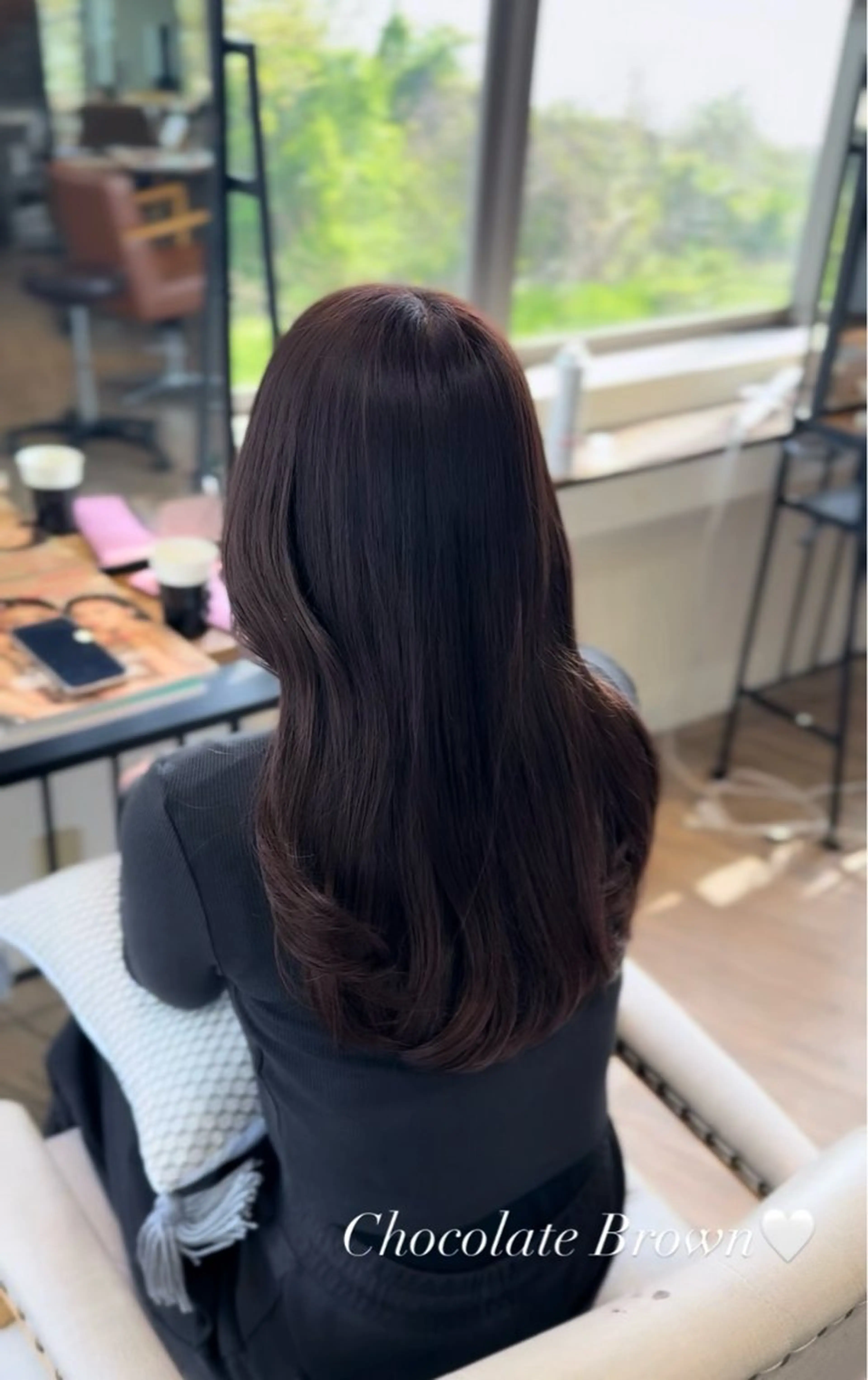 ロング チョコレートブラウン ヘアカラー 〚Lyajitto〛 💗Soraのヘアスタイル