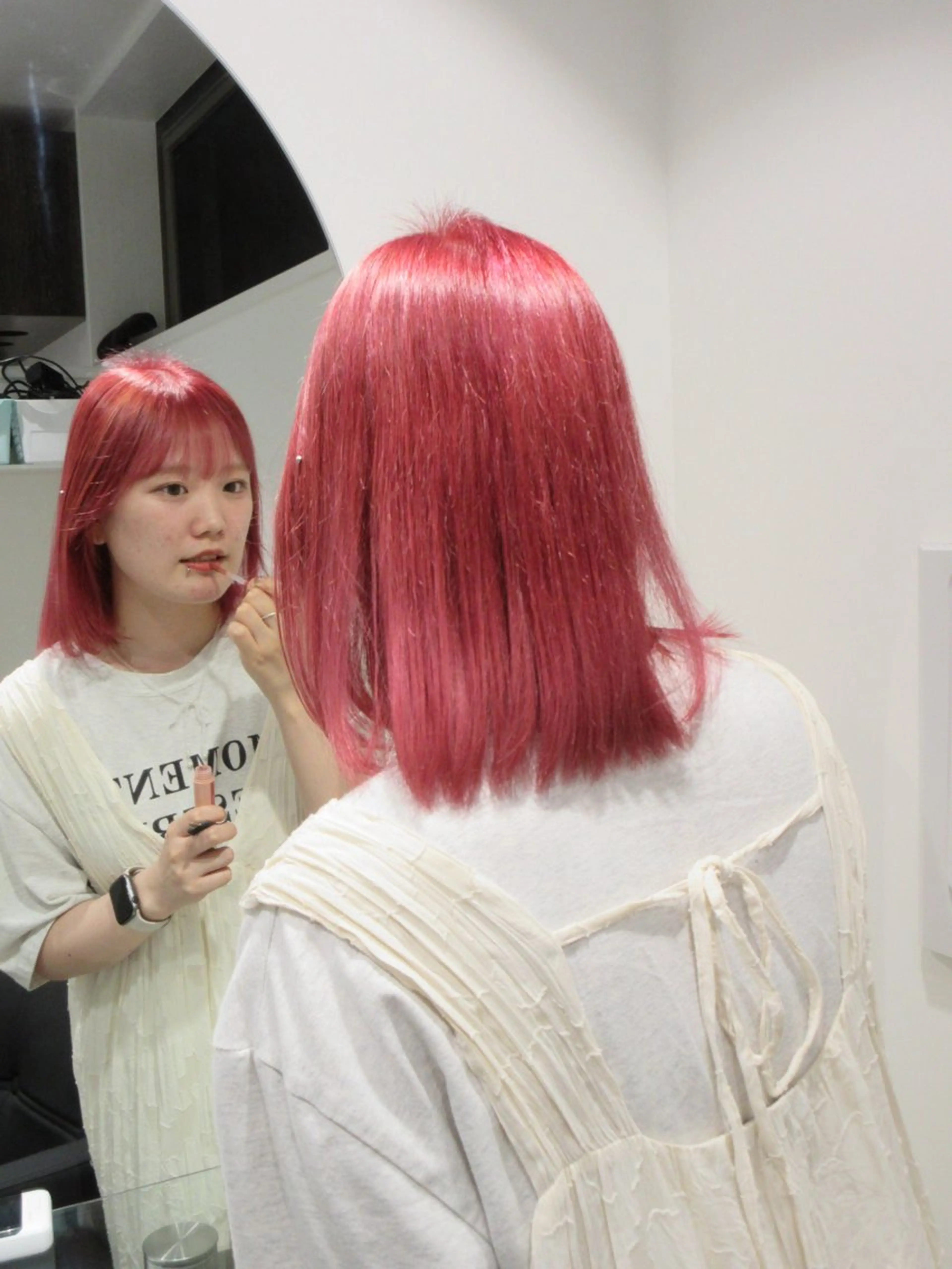 ミディアム カラー ヘアカラー 似合わせスタイル☁️ 堀内志茉🍀のヘアスタイル
