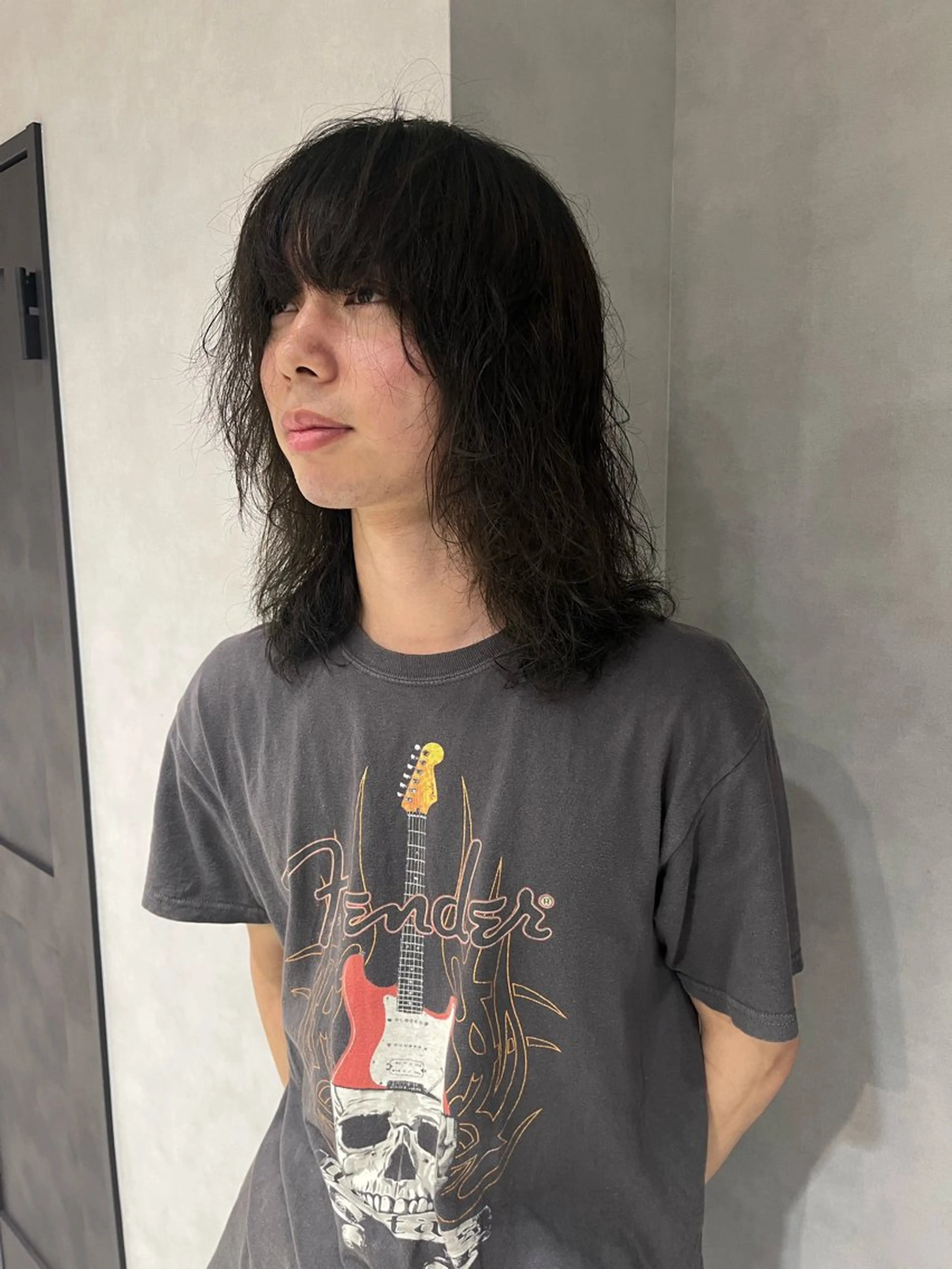 カラー メンズ メンズパーマ 黒髪 ブリーチ/縮毛矯正 ❤️‍🔥シンノスケのヘアスタイル