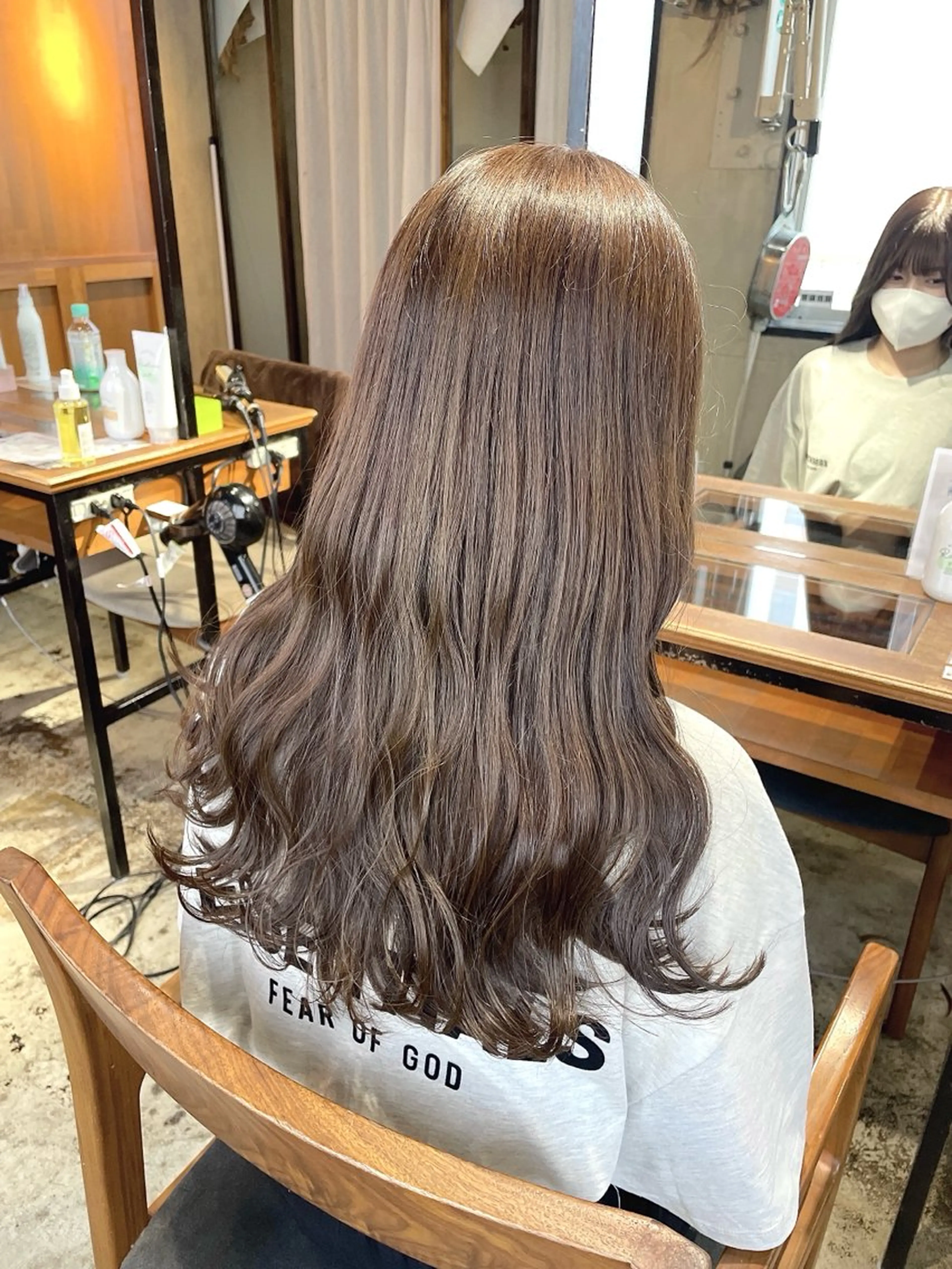 ロング カラー カット ヘアカラー 梅田美容室 山崎海波のヘアスタイル