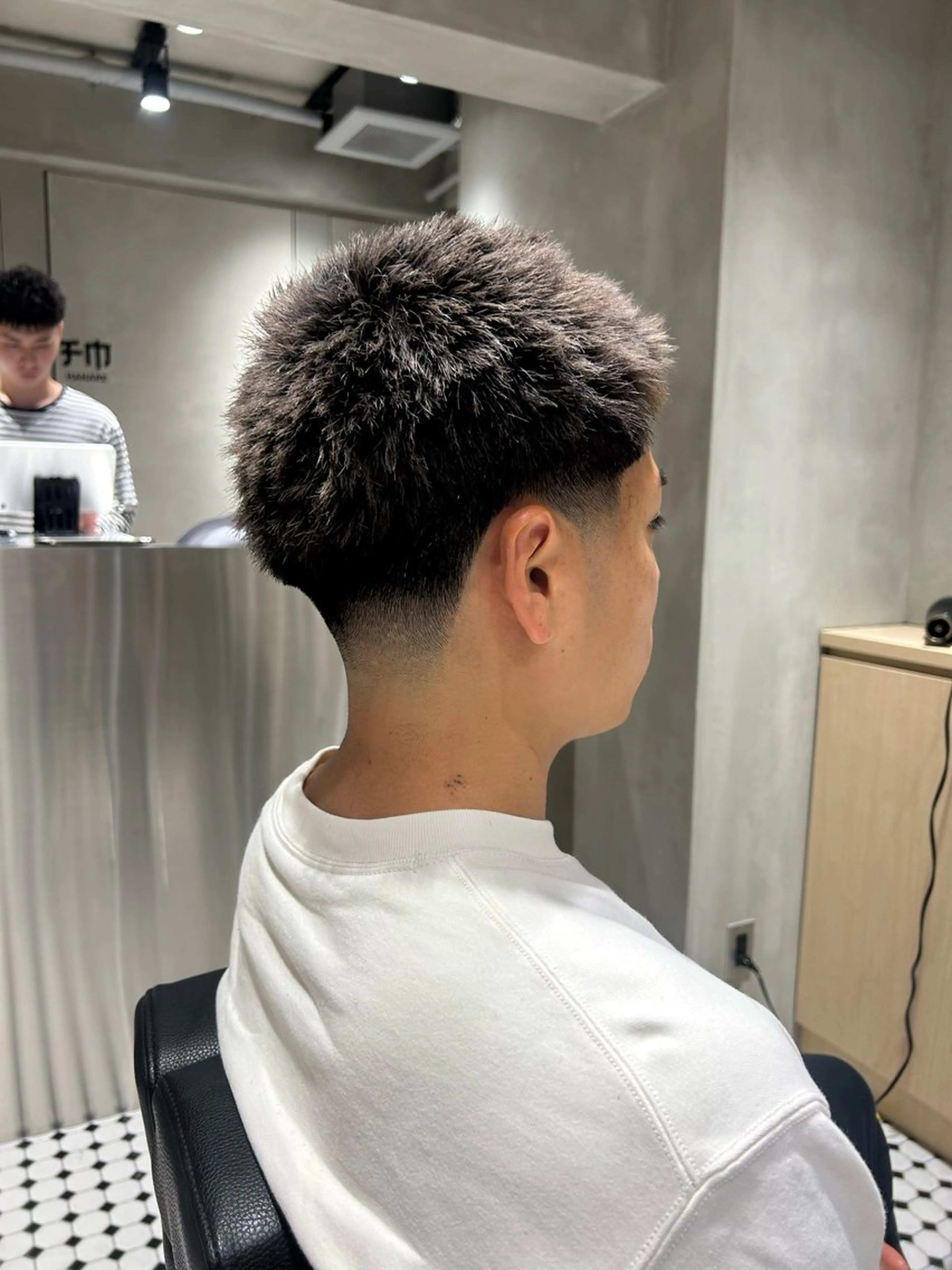 ショート メンズ フェードカット メンズベリーショート ベリーショート ショートヘア カット 【明大前フェード/ メンズパーマ/岳】のヘアスタイル