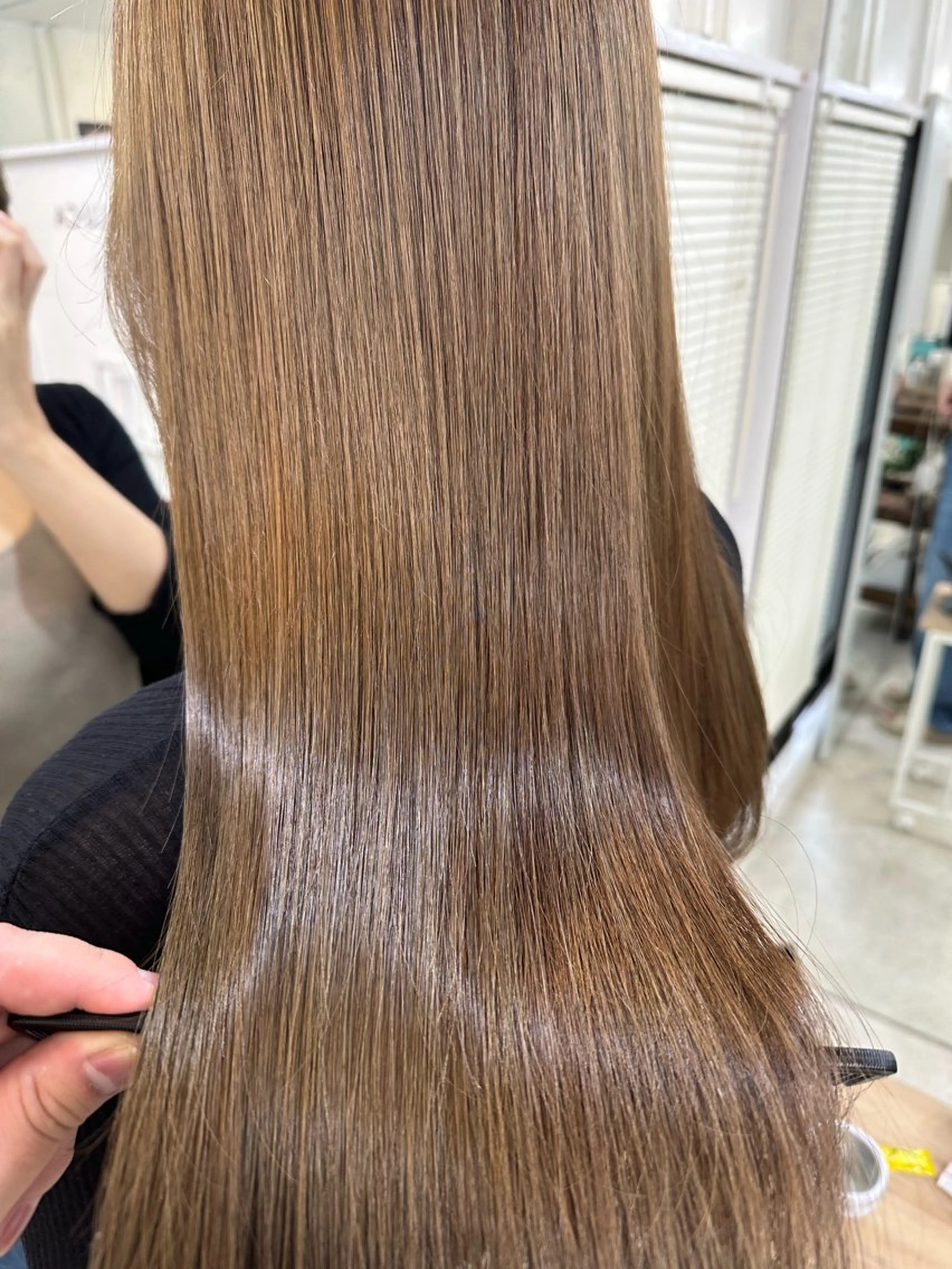 ロング カラー 髪質改善 縮毛矯正 トリートメント カット ヘアカラー トリートメント 髪質改善/レイヤー ストウシンゴのヘアスタイル