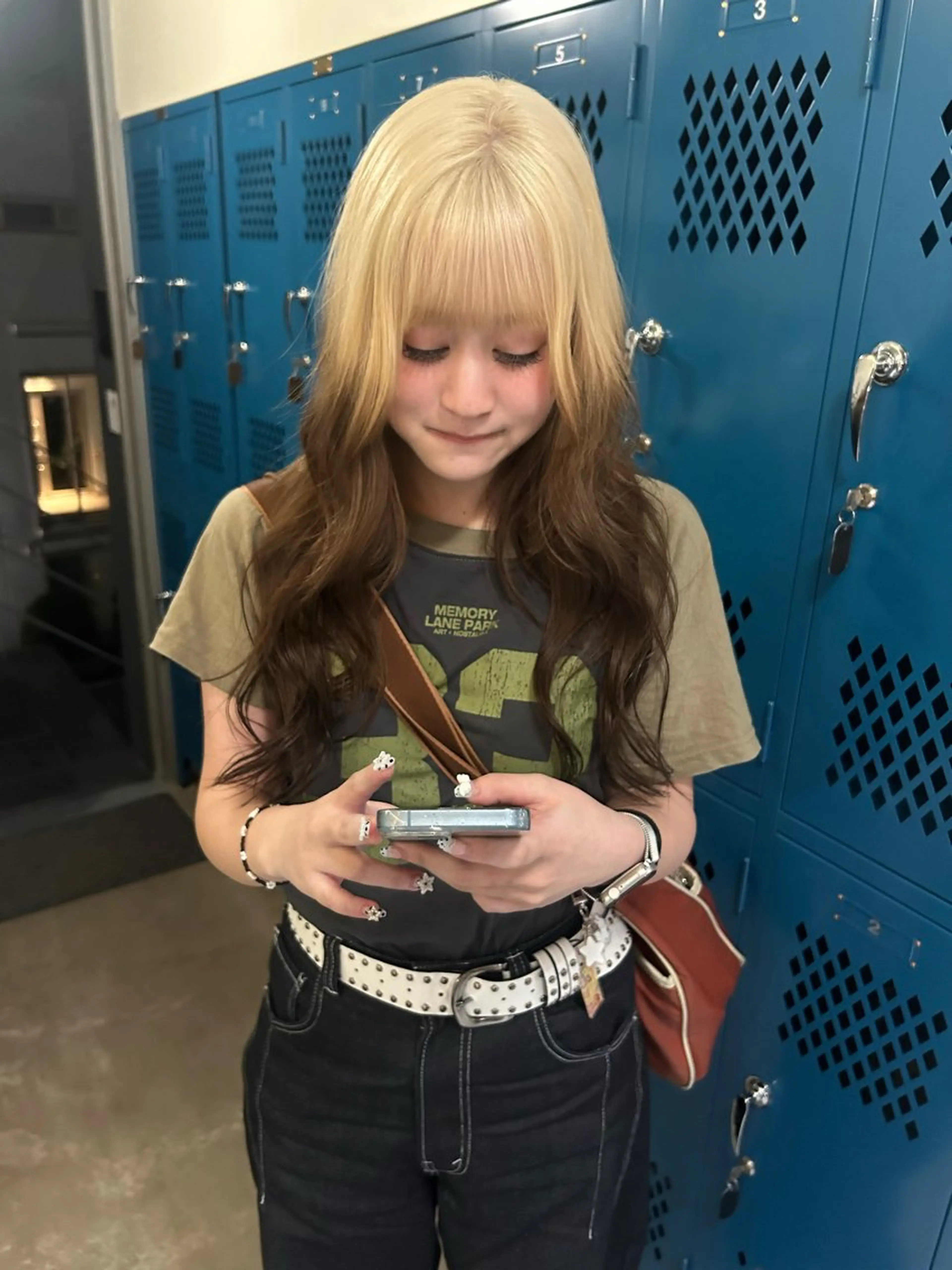 ロング カラー 韓国ボブ/レイヤー ボブ/ EMIRIのヘアスタイル