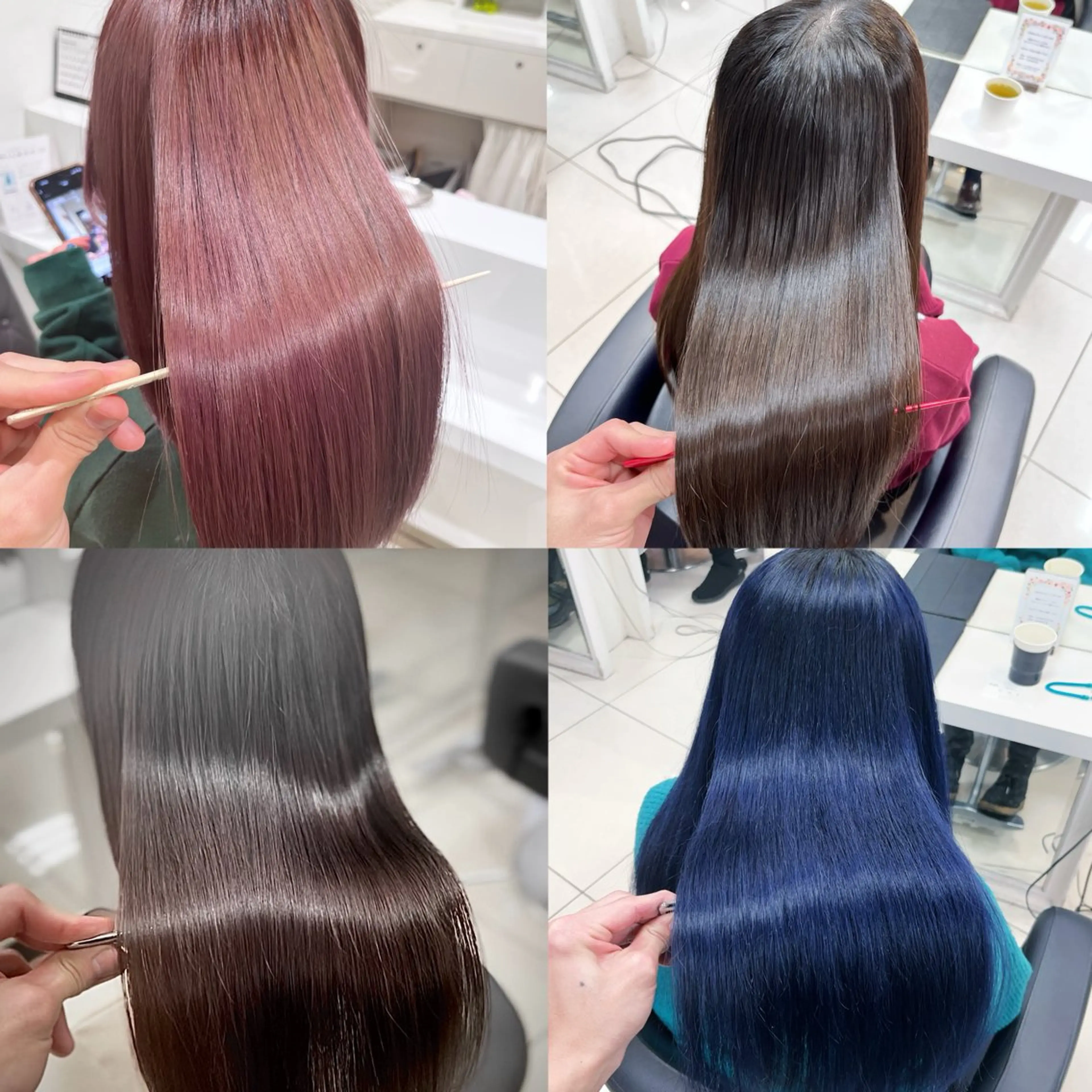 ロング パーマ カット 縮毛矯正 縮毛矯正指名No.1 艶カラー/SHIMAのヘアスタイル