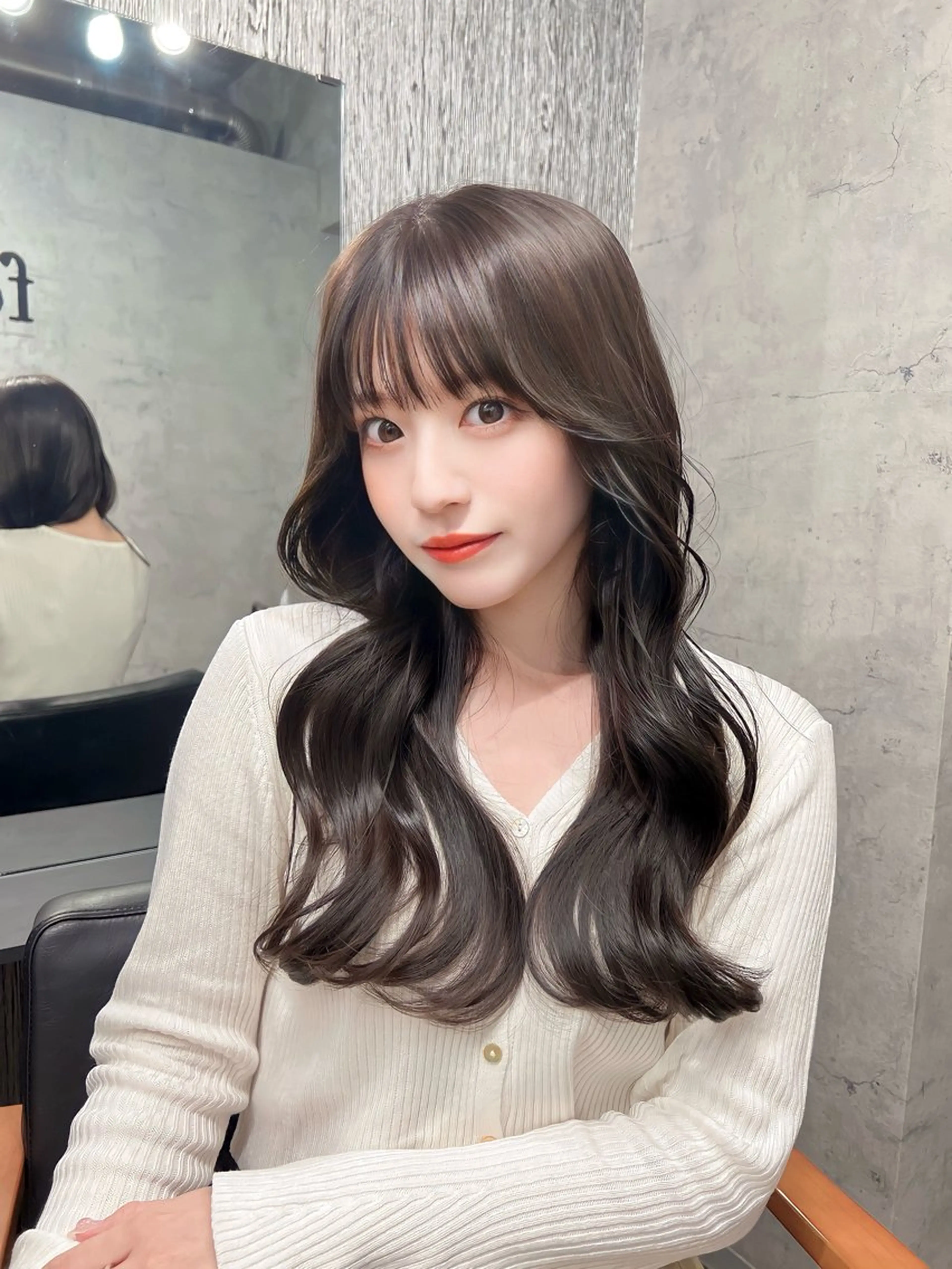 ロング カラー ヘアアレンジ カット ヘアカラー トリートメント ヘッドスパ ヘアセット 韓国レイヤー/ 顔周り💕田中将吾のヘアスタイル