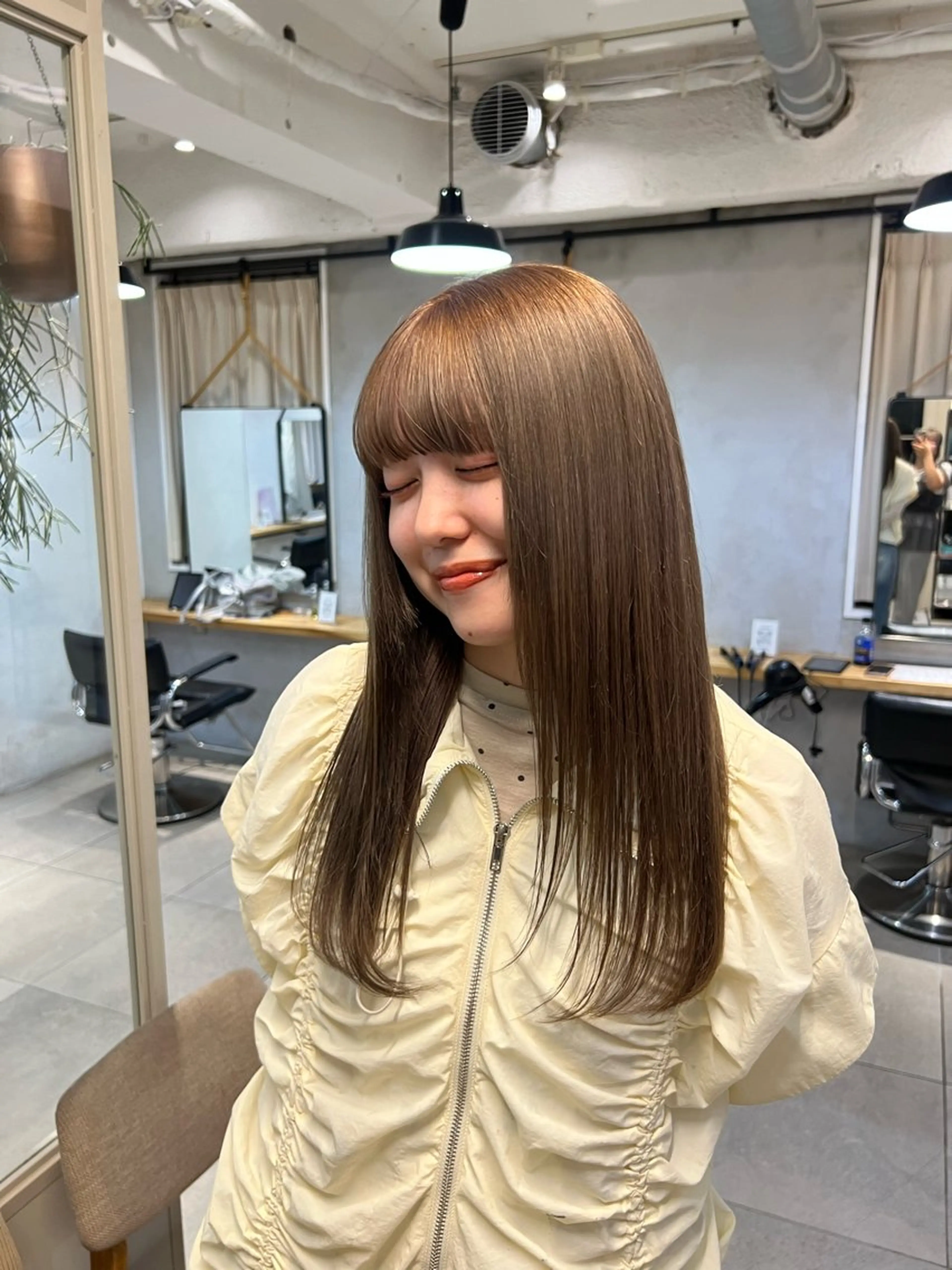 ロング ヘアカラー トリートメント うるぷる髪 🤍 Naanoのヘアスタイル
