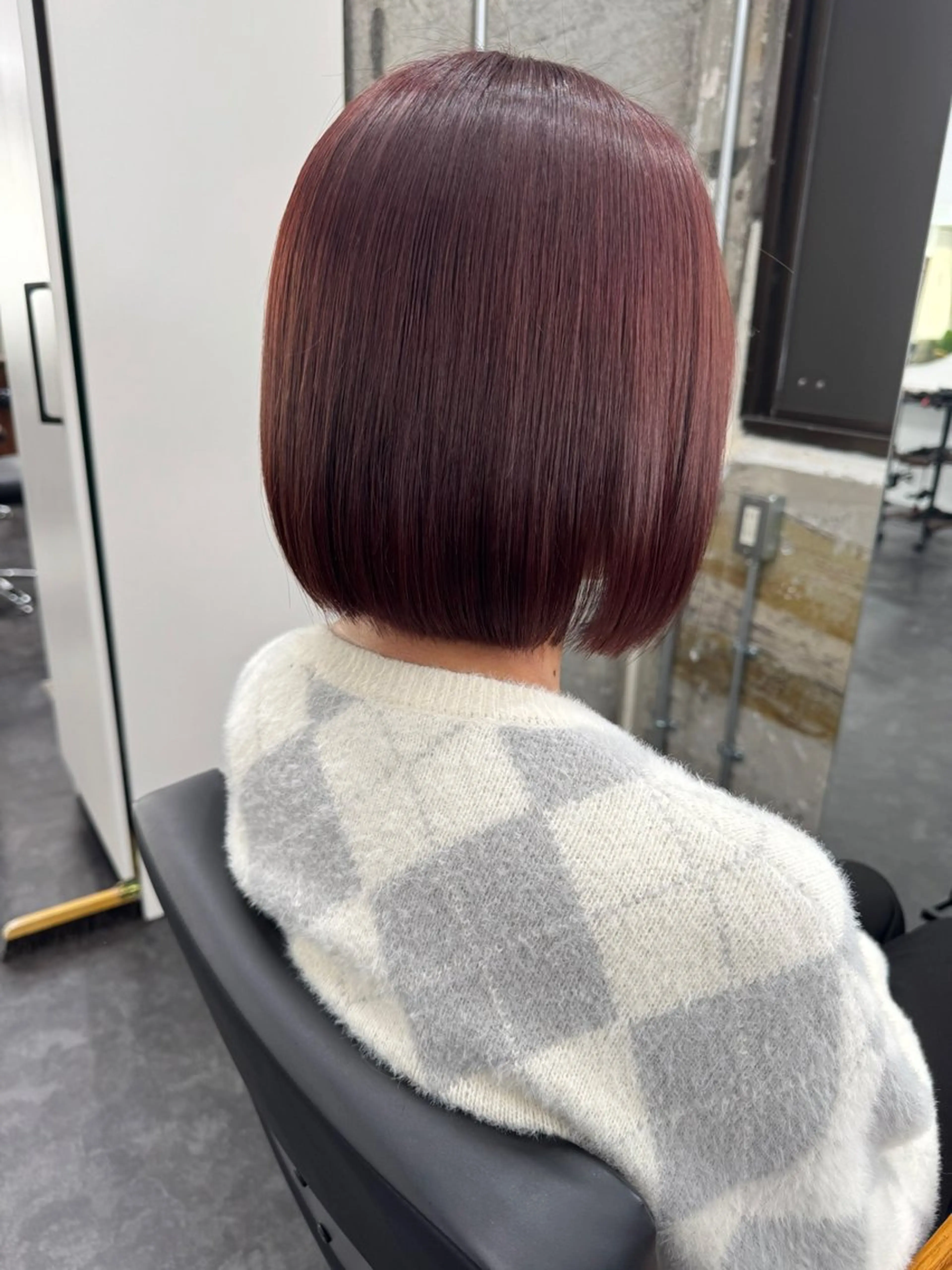 ミディアム カット ヘアカラー トリートメント Agu hair Aim 八王子店所属・✂︎　田倉 駿人　✂︎のヘアスタイル