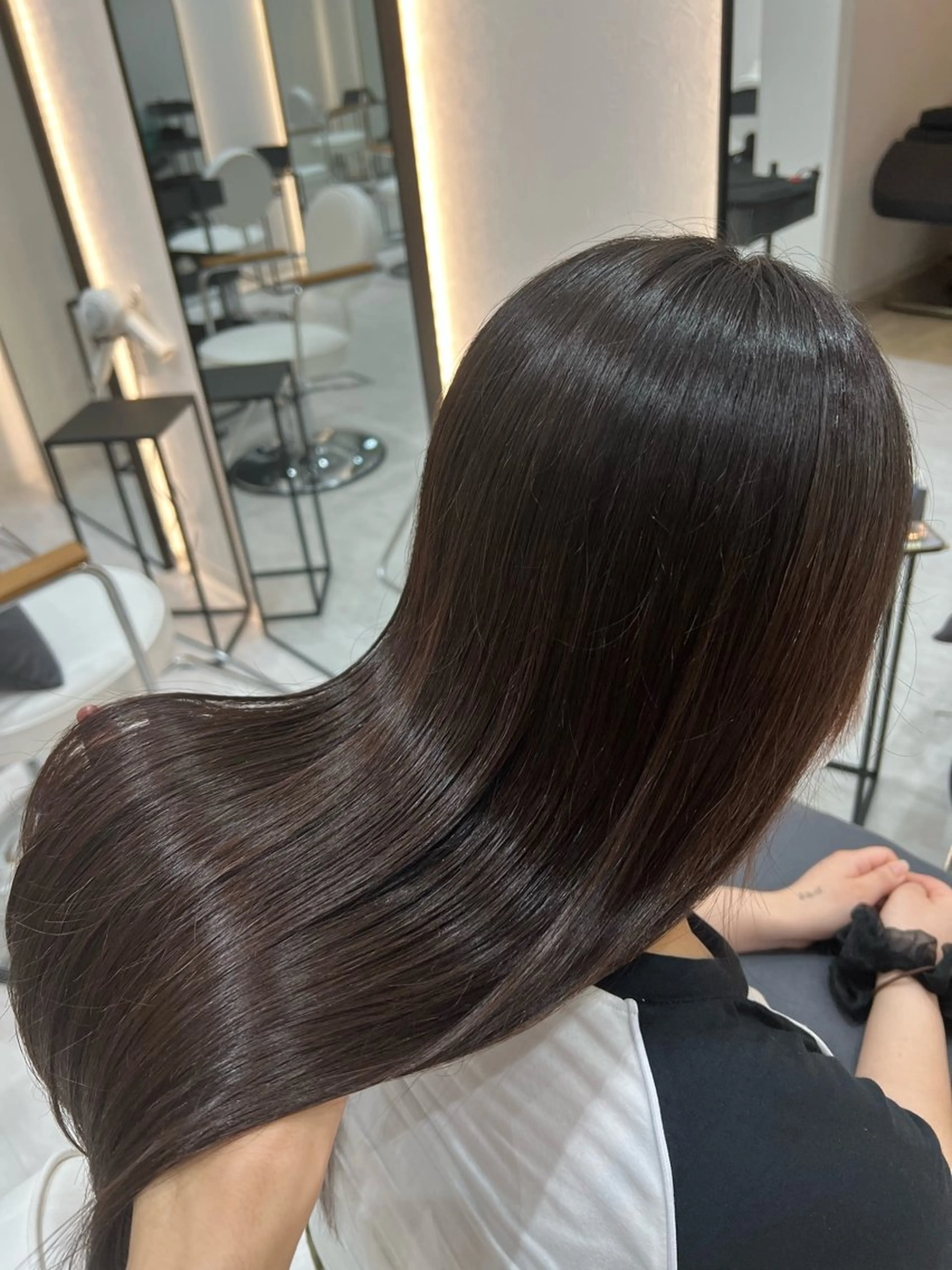 ロング 縮毛矯正 トリートメント 韓国ヘア🩶侑矢 艶髪透明感/福岡のヘアスタイル