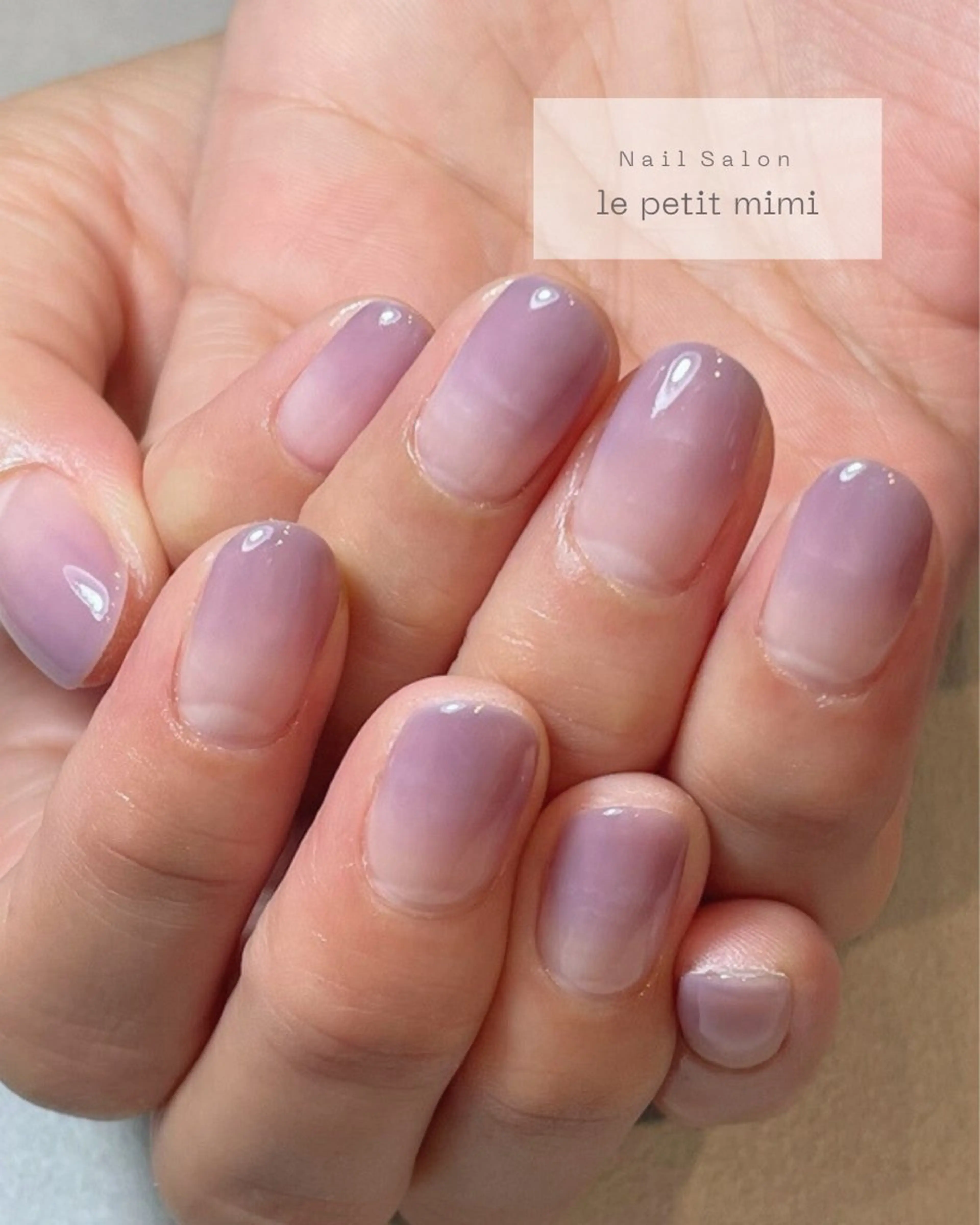 ネイル グラデーション オフィスネイル ショートネイル NailSalon mimi.のネイルデザイン