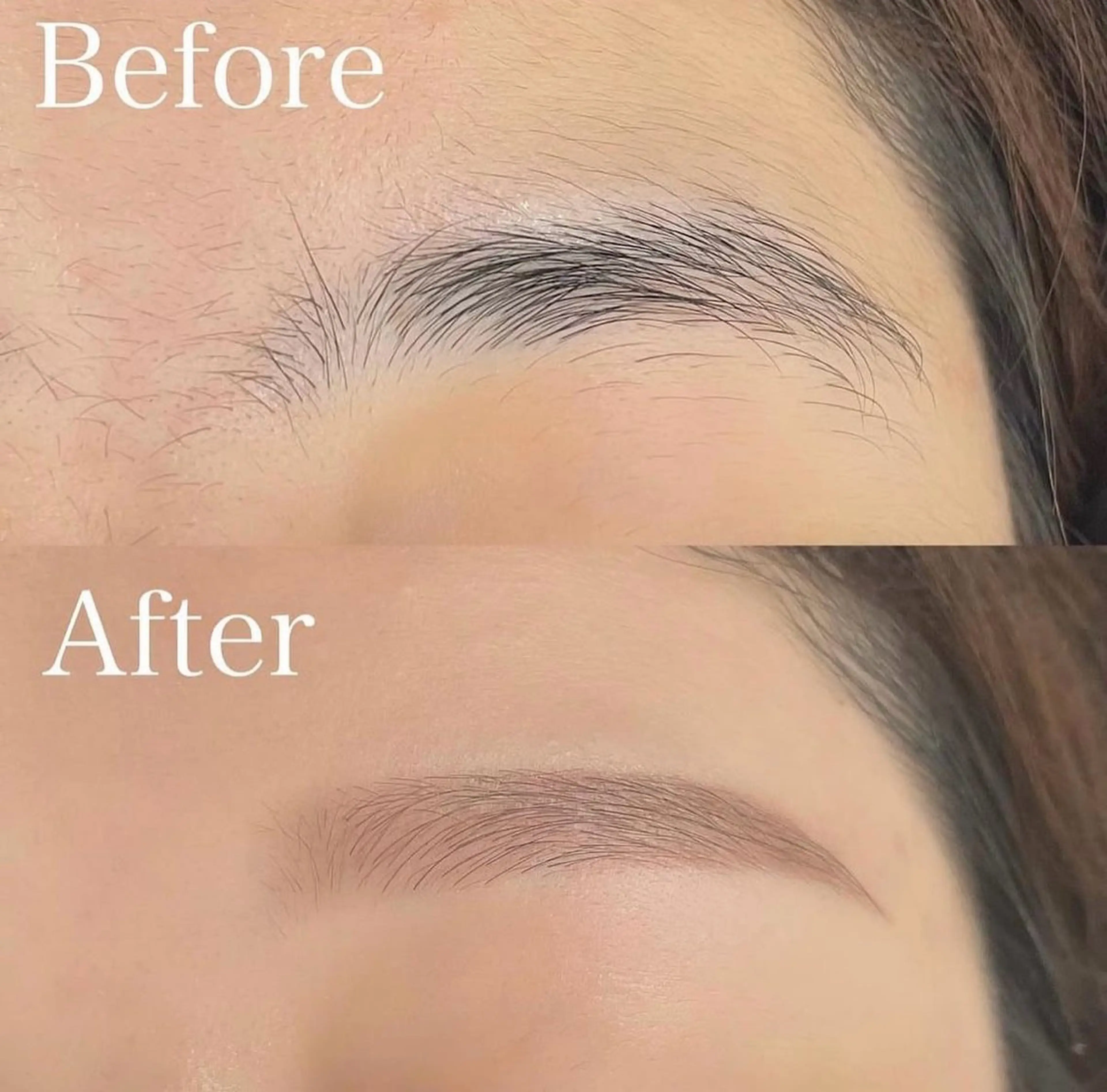 ⚠️4月27日10時予約のみ。アイブロウスタイリング（Wax、間引き）と眉カ ラー🩵の写真