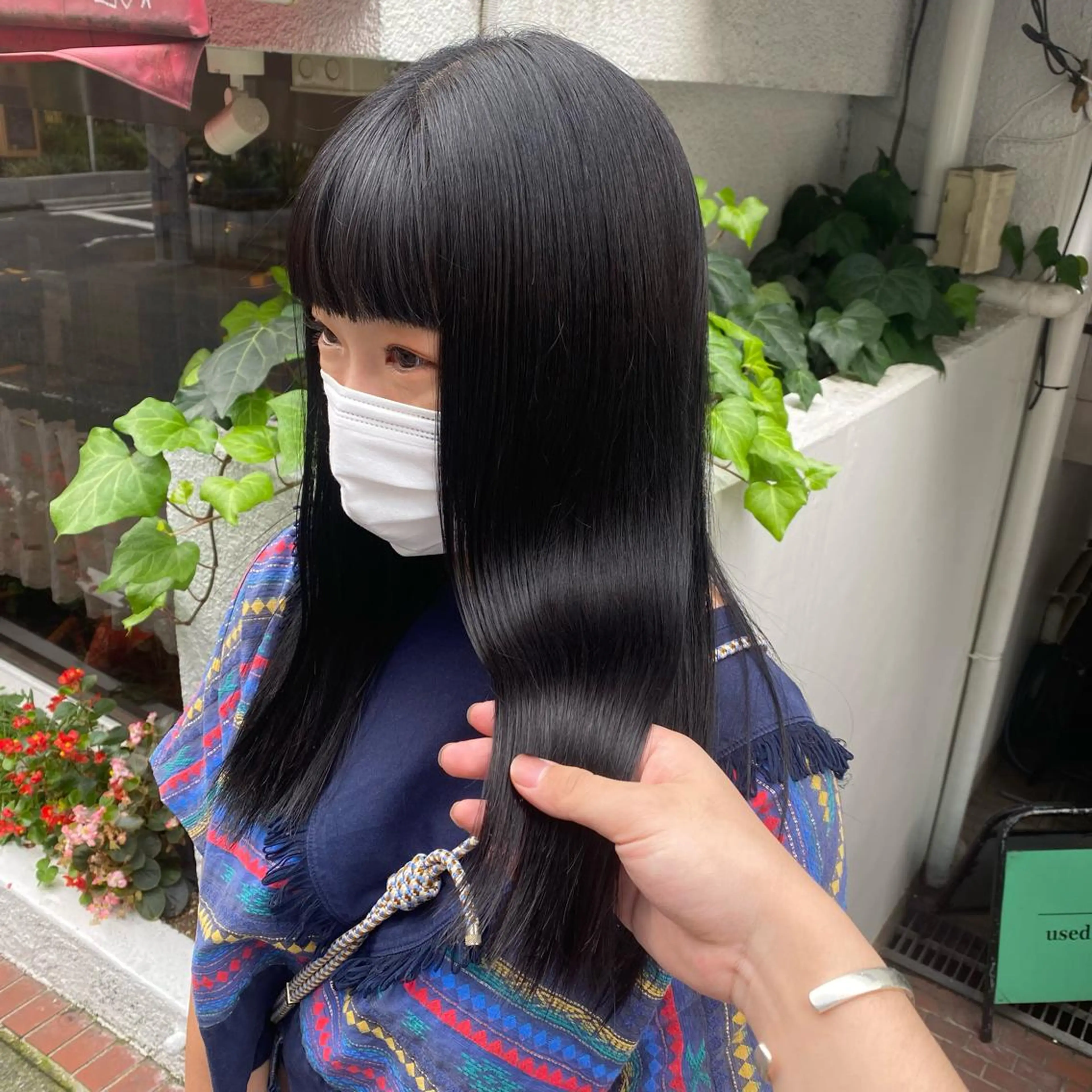 セミロング カット ヘアカラー パーマ 縮毛矯正 トリートメント ヘアセット kai .のヘアスタイル