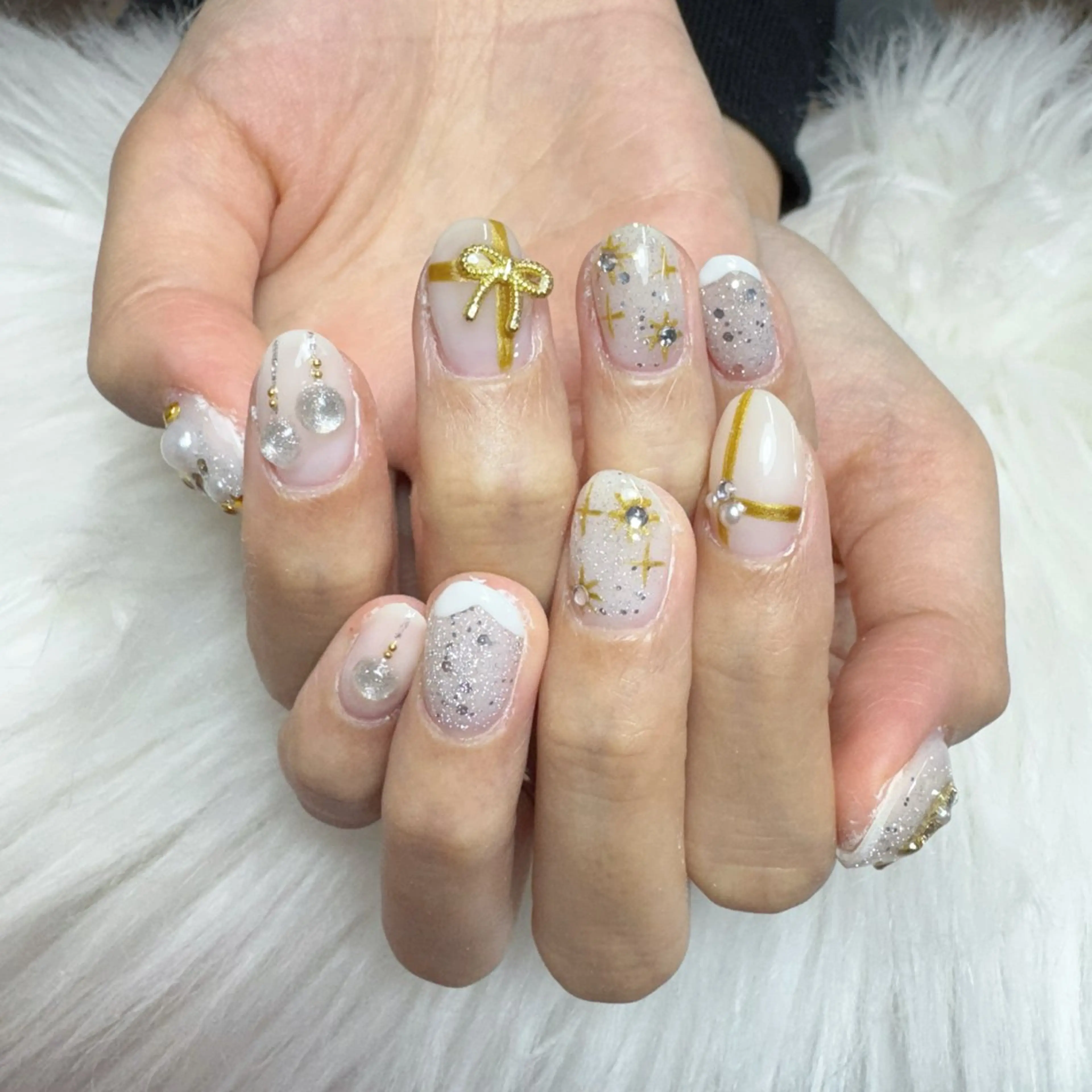 ネイル ハンドネイル 🎀nana🫧 ワンホンネイル🎀のネイルデザイン