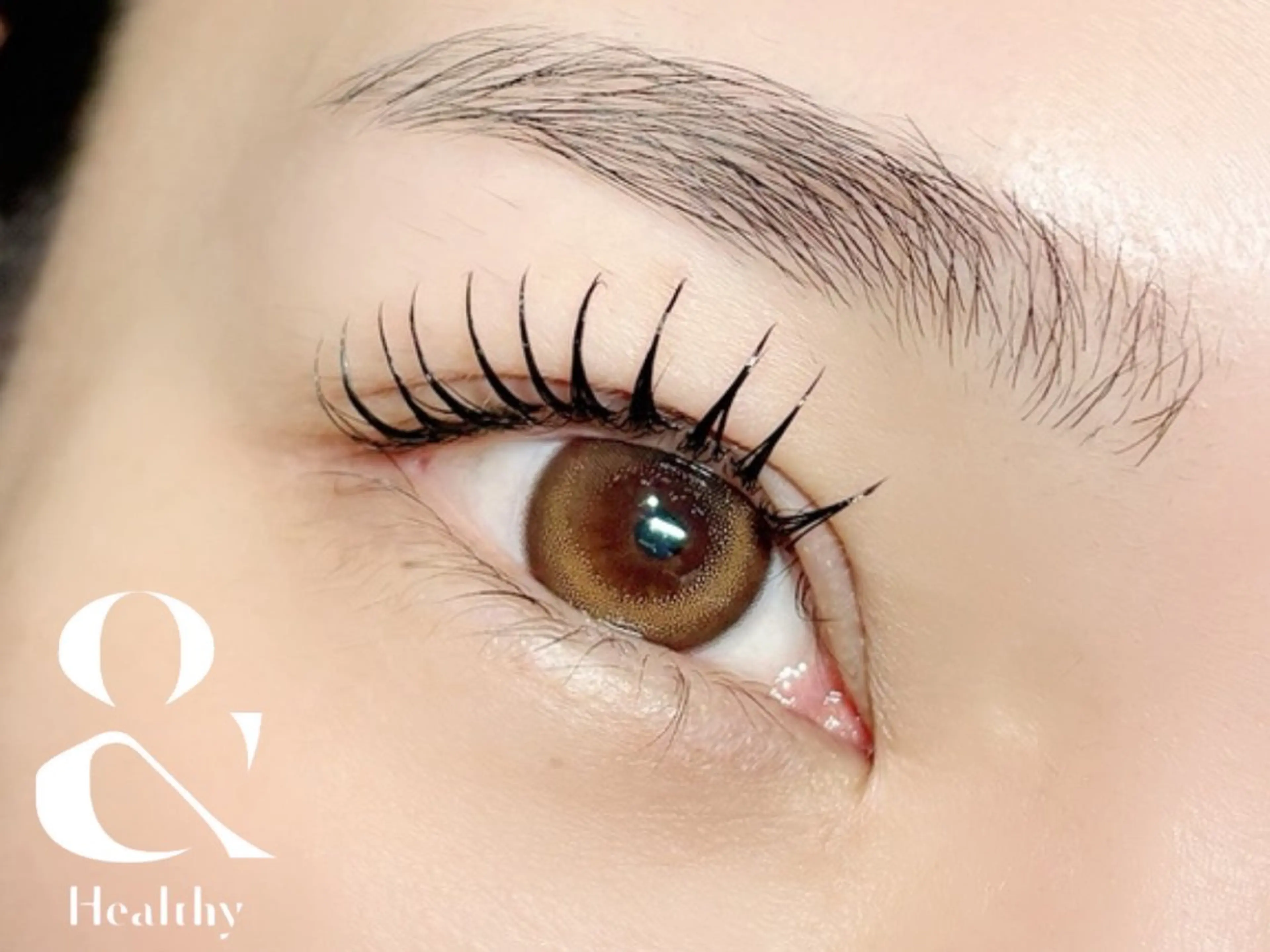 &healthy💙【エクステパーマ】💙新メニュー💙〜140本💙フラットラッシュ💙本数で値段変わりますの写真