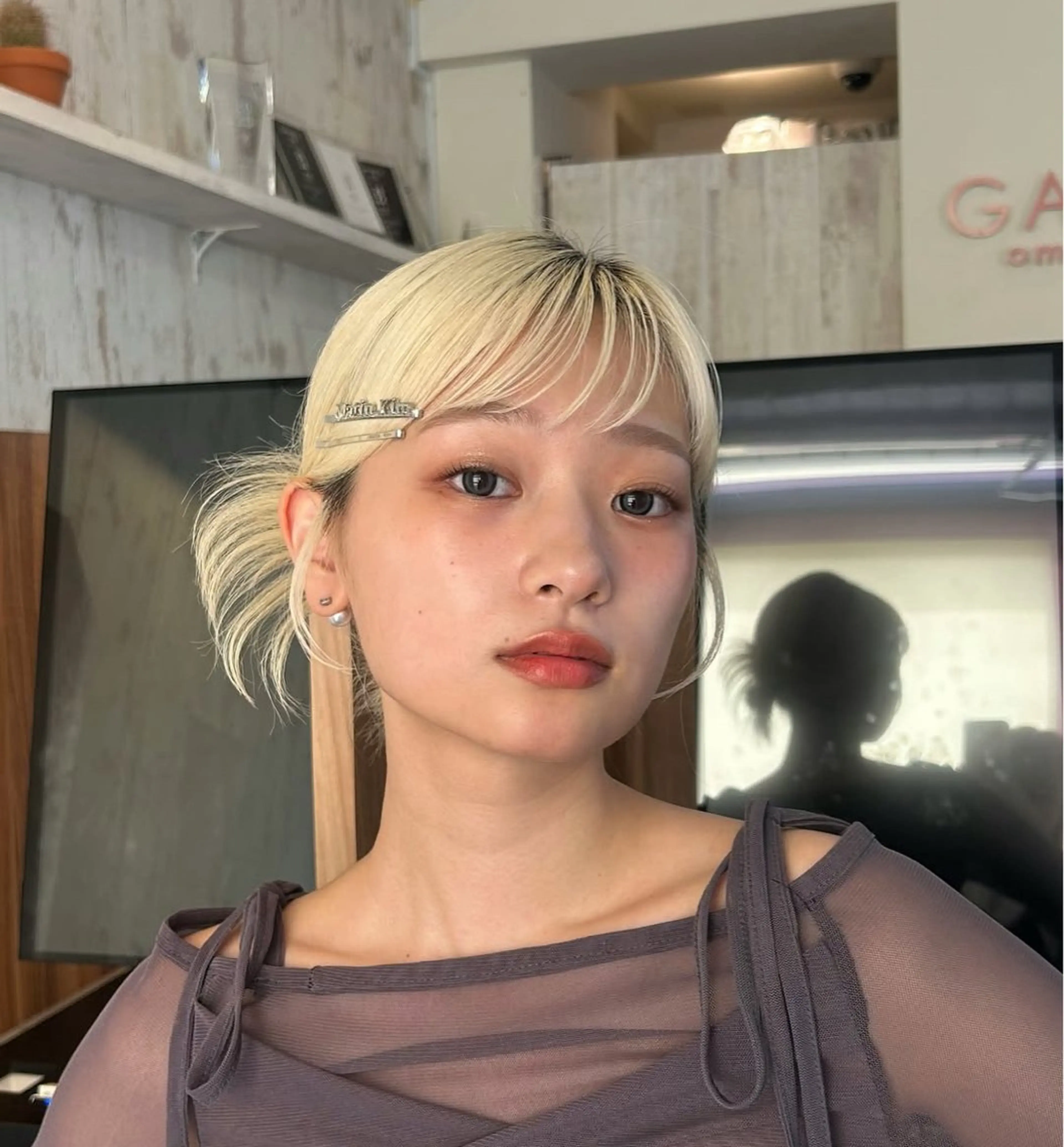 ロング カラー ヘアアレンジ レイヤー/ボブ/透明 感カラー/佐藤奈由のヘアスタイル