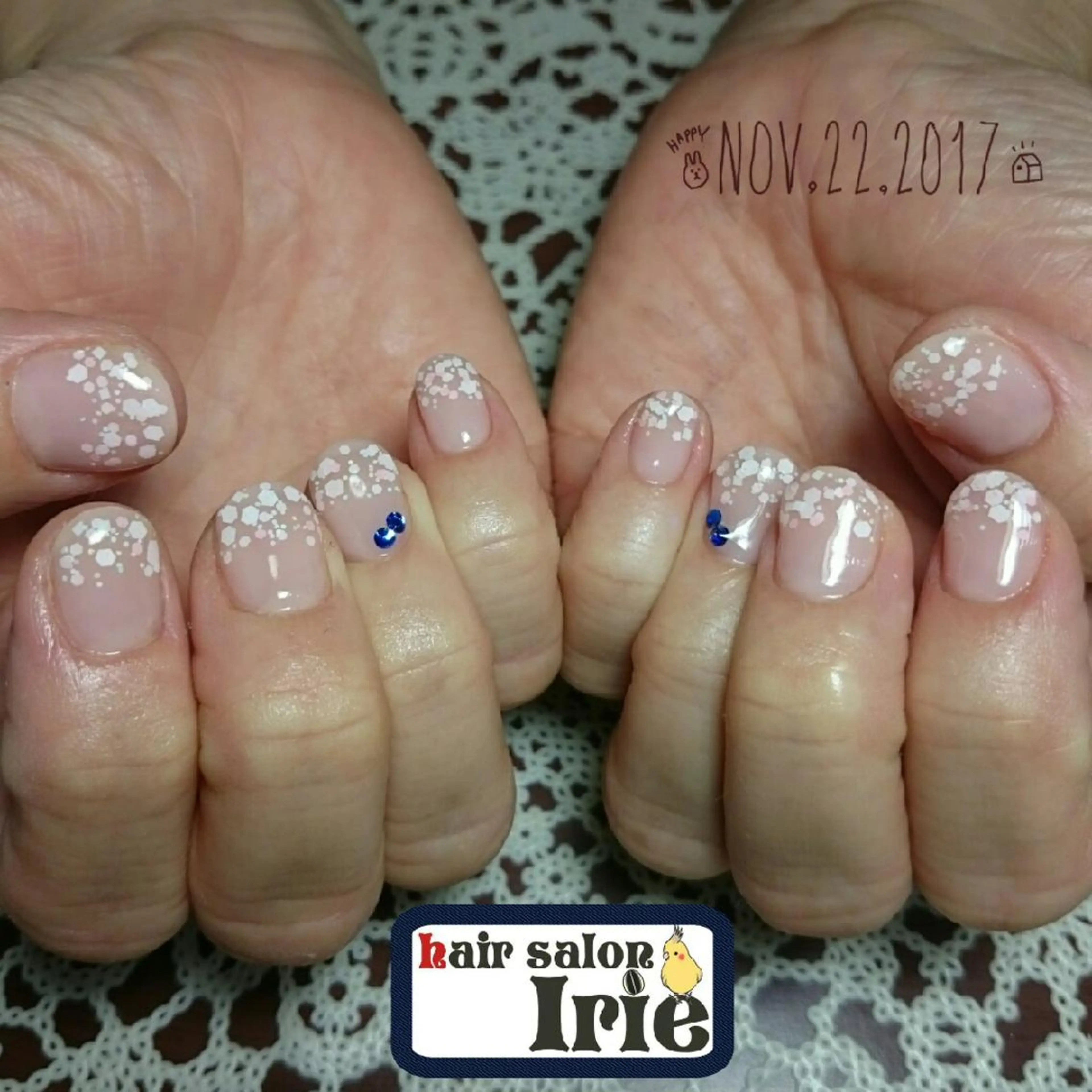 ロング カラー パーマ ヘアアレンジ メンズ キッズ ネイル 與儀 知佳のネイルデザイン