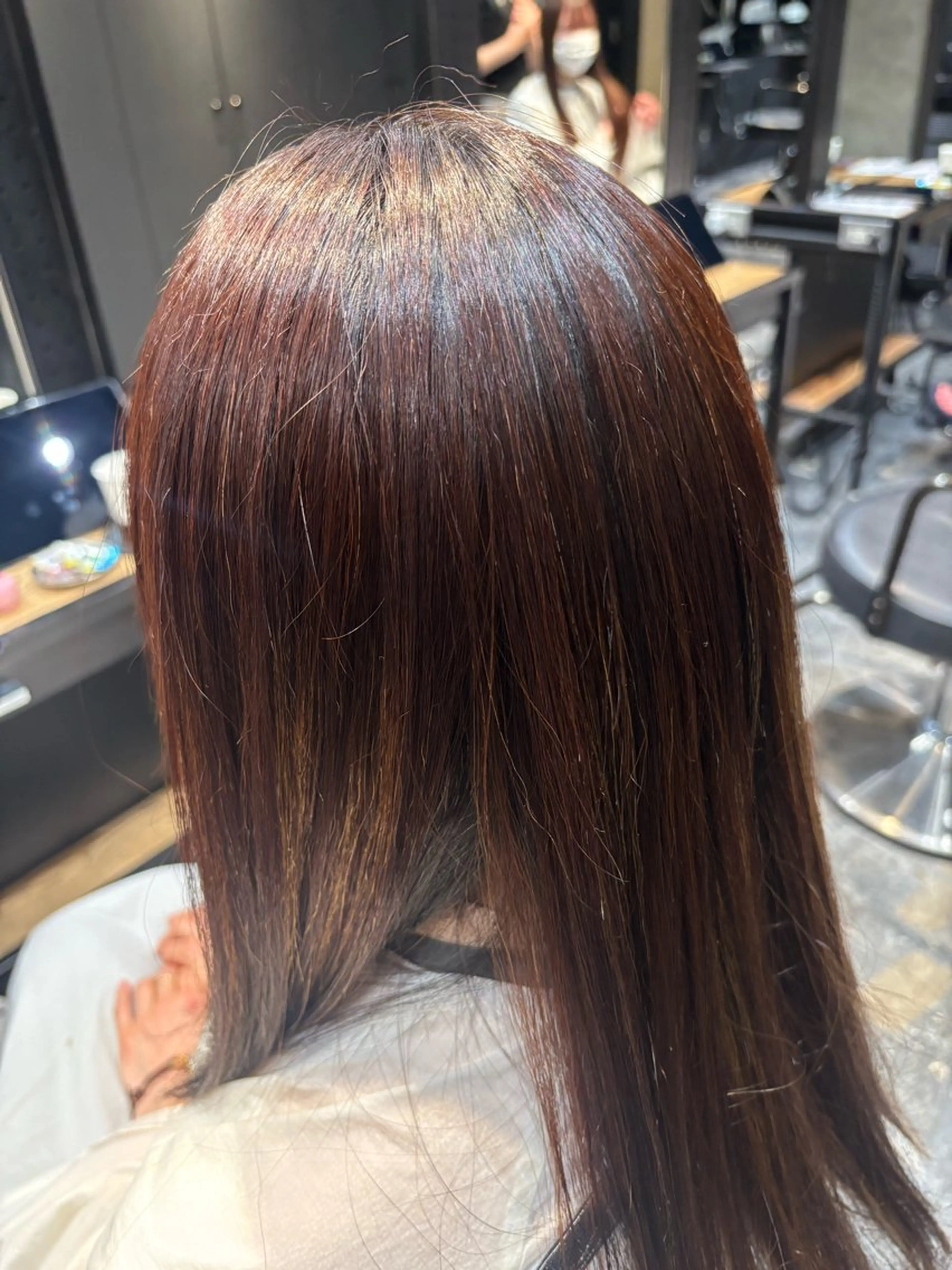 ロング 縮毛矯正/カラー みかみれんのヘアスタイル