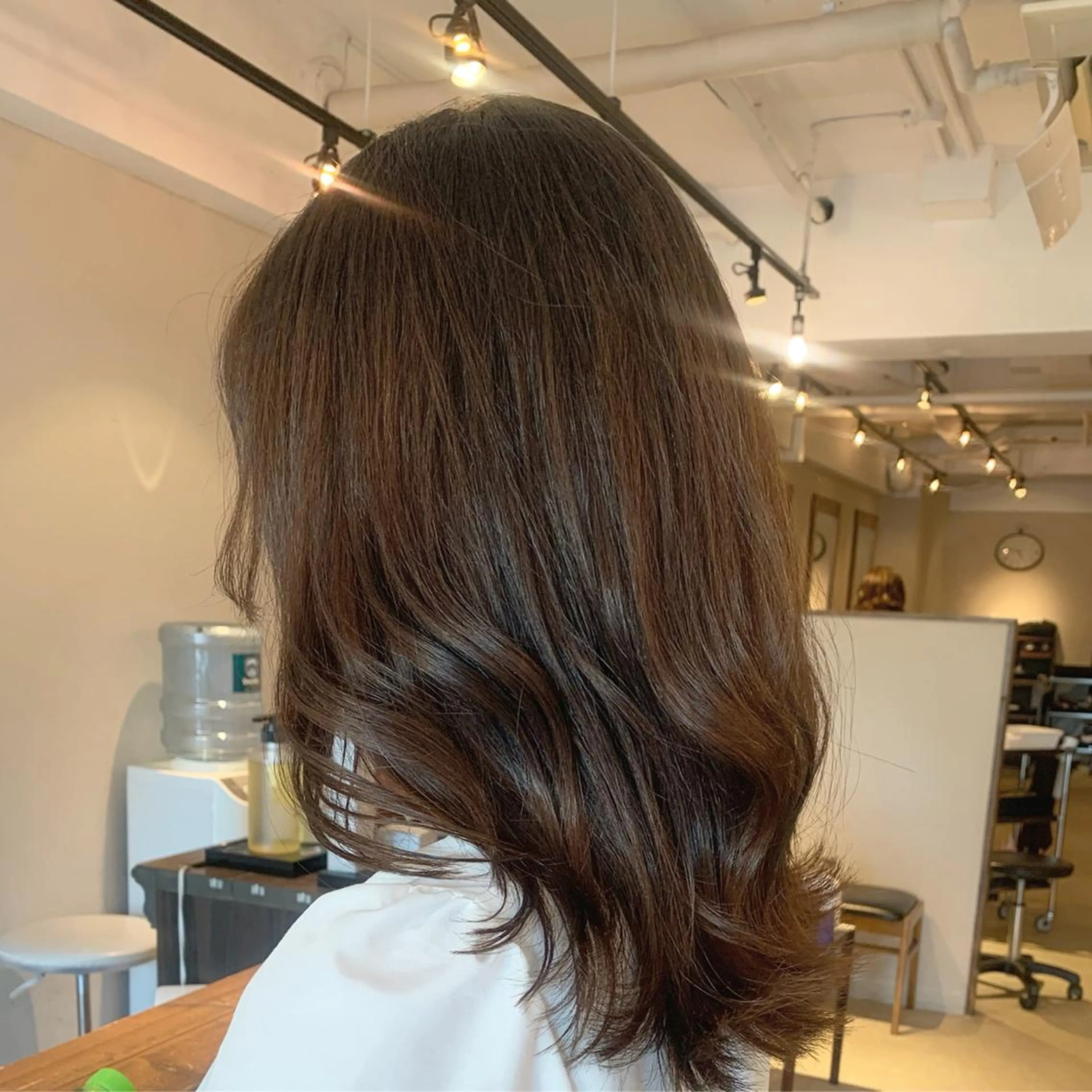 ミディアム カラー 透明感/オリーブ/ グレージュ/YUKAのヘアスタイル