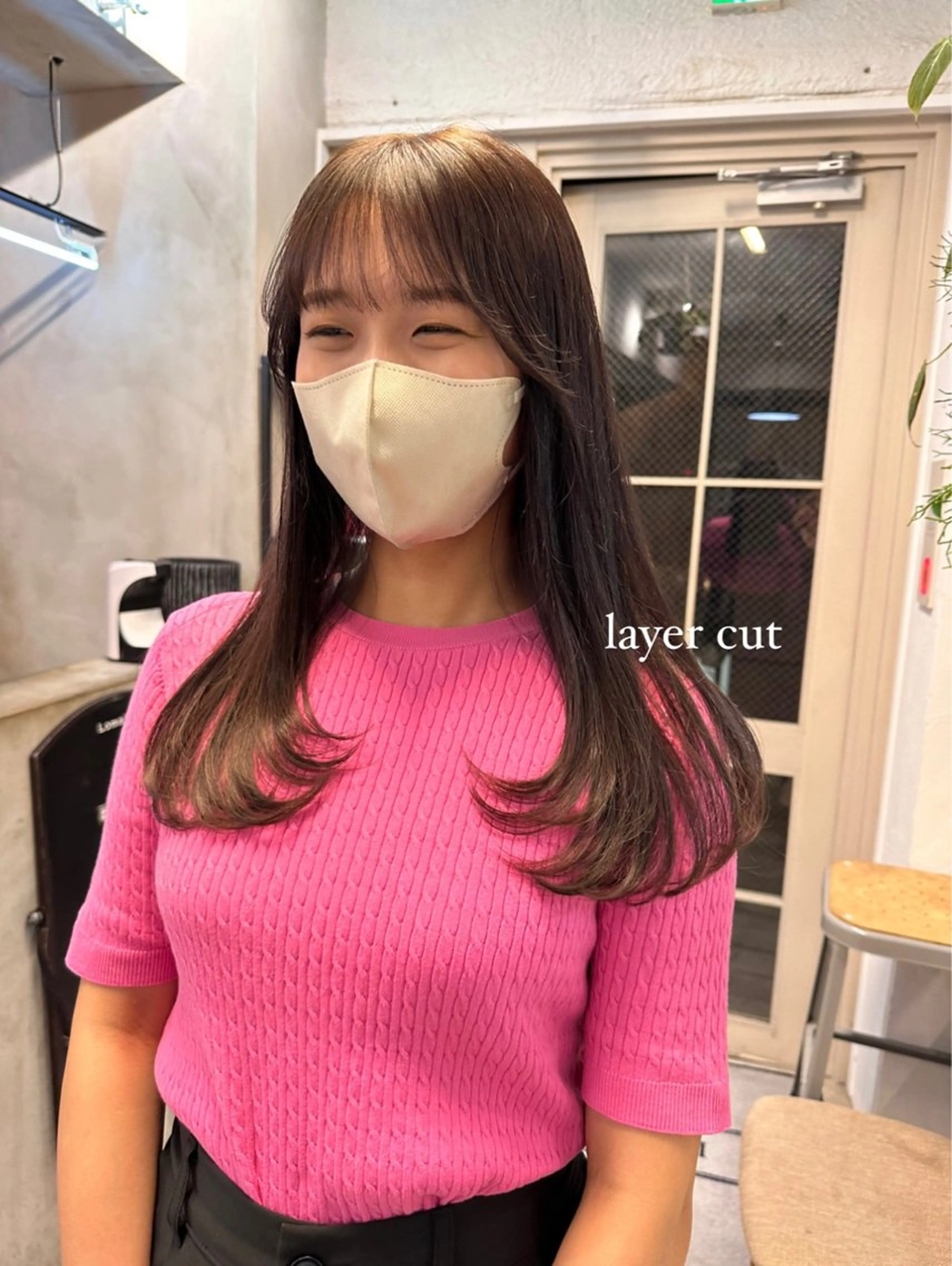 セミロング カラー REINA☁️透明感 カラー/ぷつっと♡のヘアスタイル