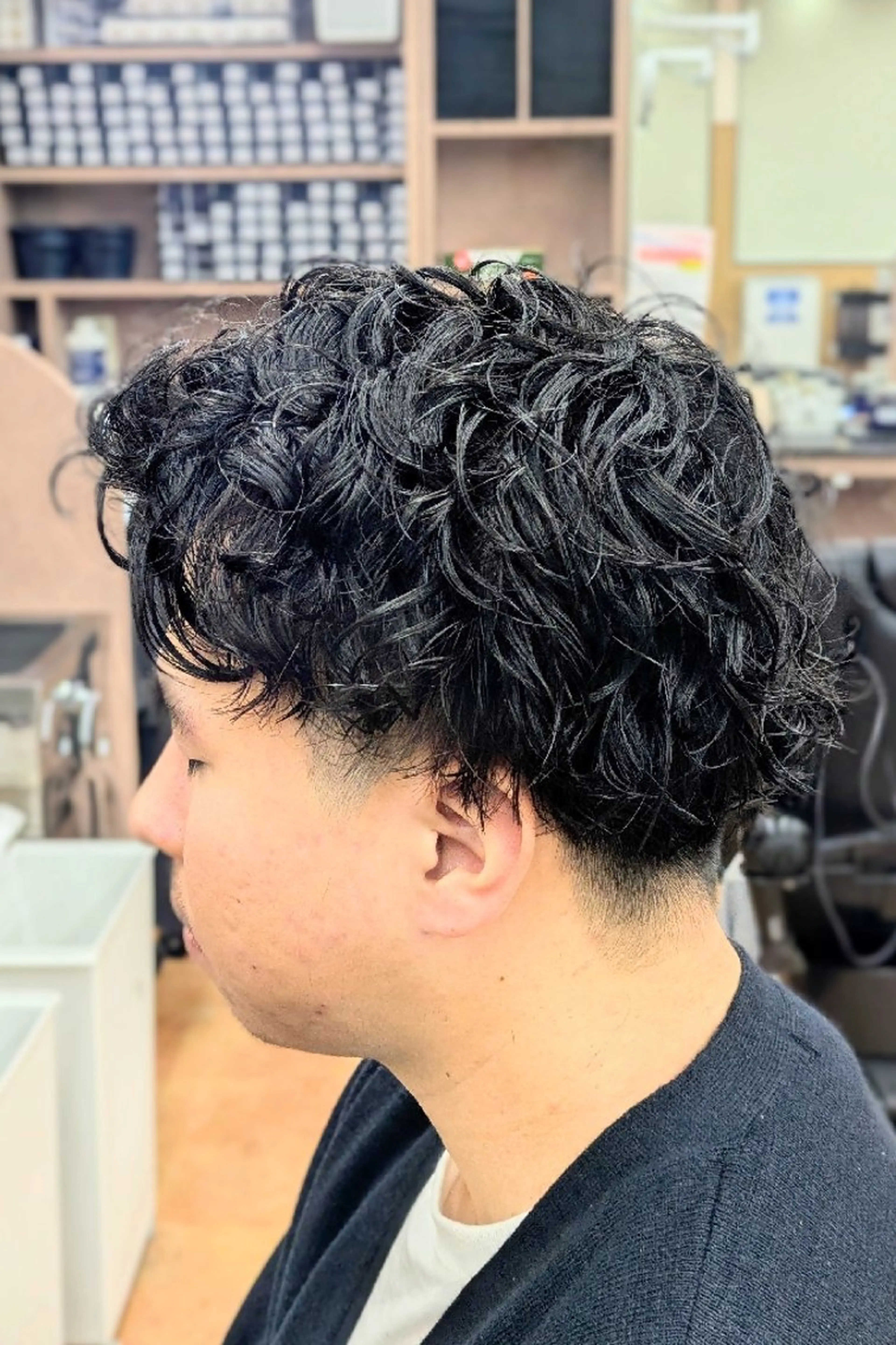 ショート パーマ 理容プラージュ燕三条 福井のヘアスタイル