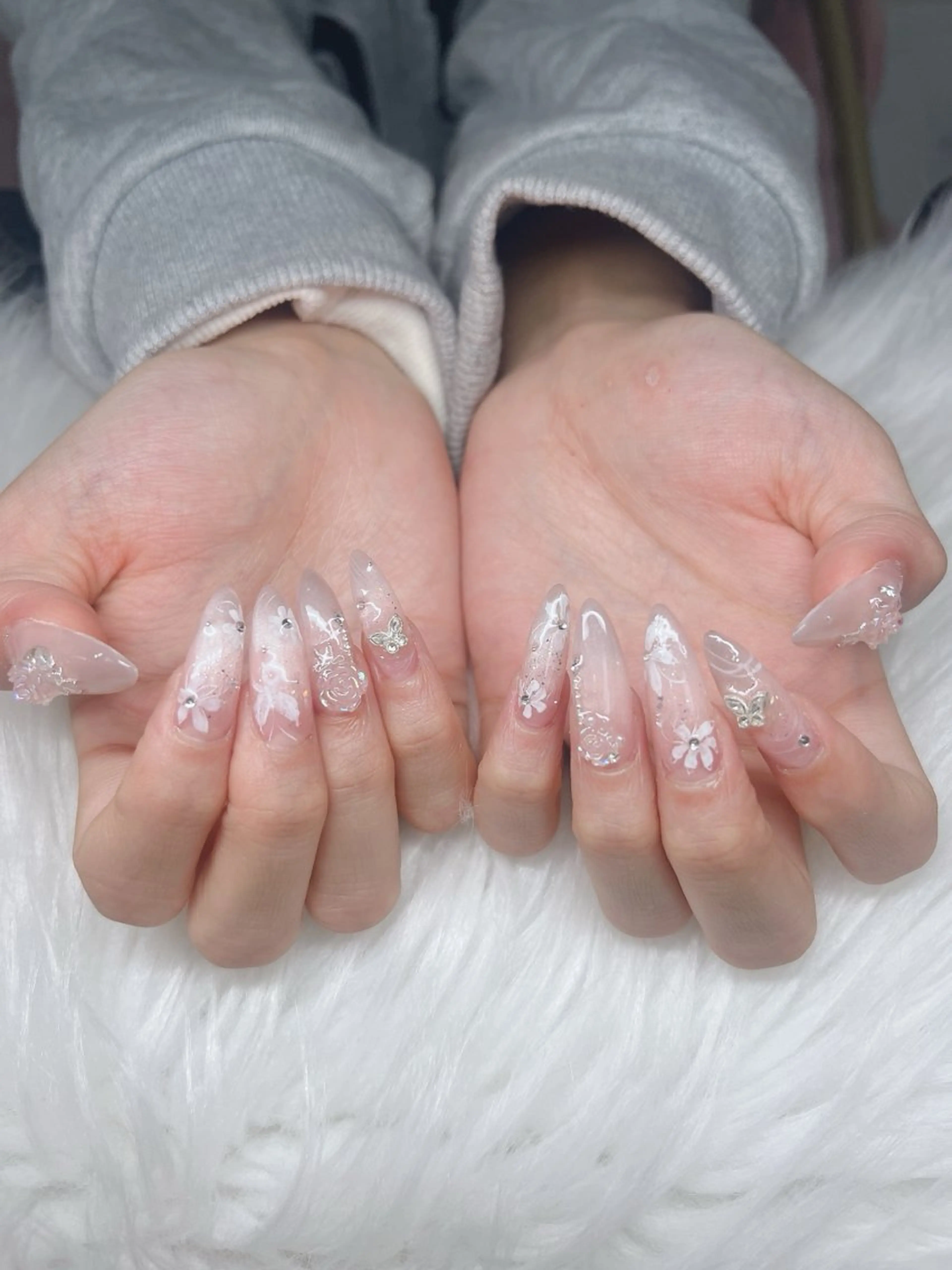 ネイル ハンドネイル Lee Nails チップ長さだし専門店のネイルデザイン