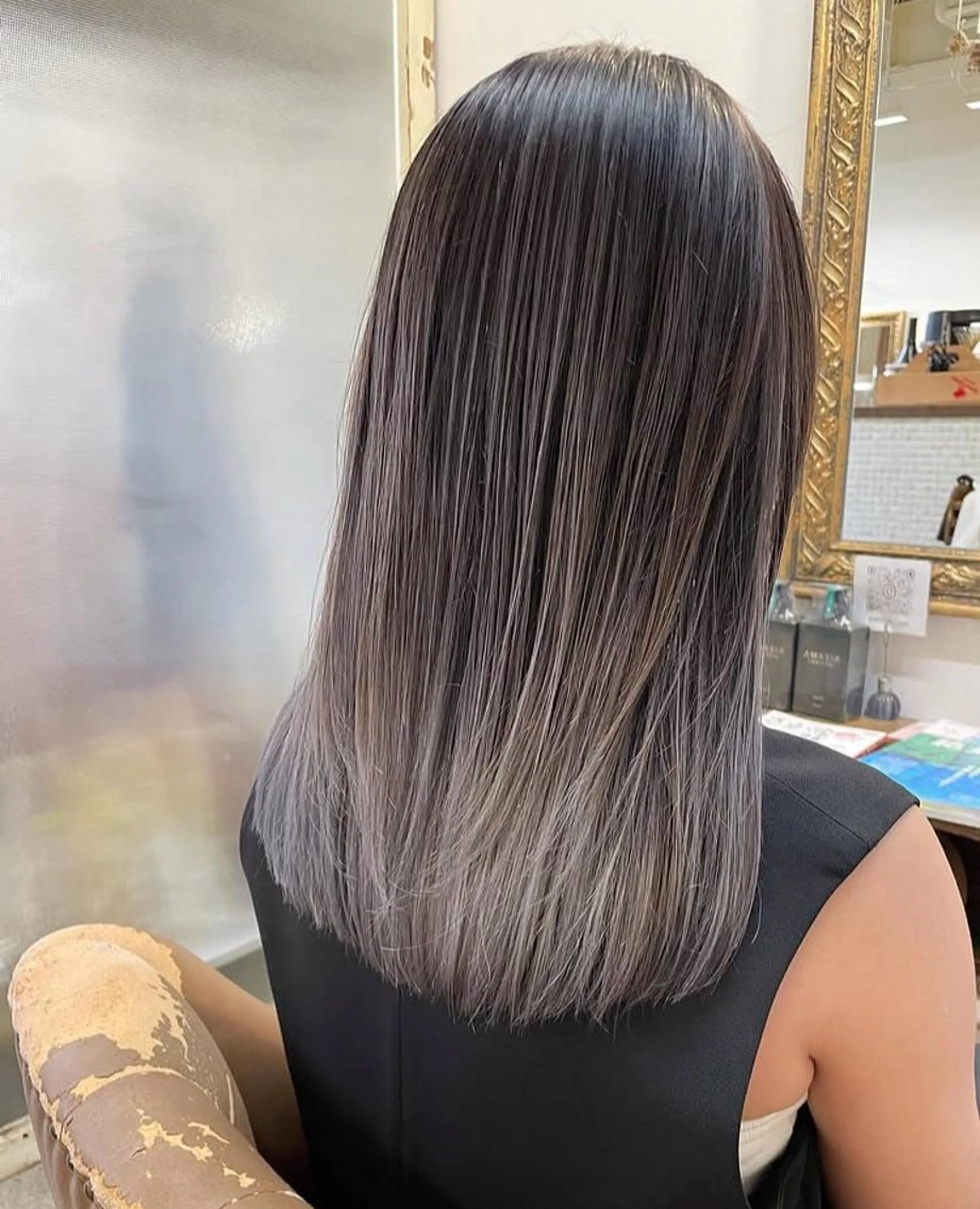 【バレイヤージュ‎】🤍ケアブリーチ使用‎🤍の写真