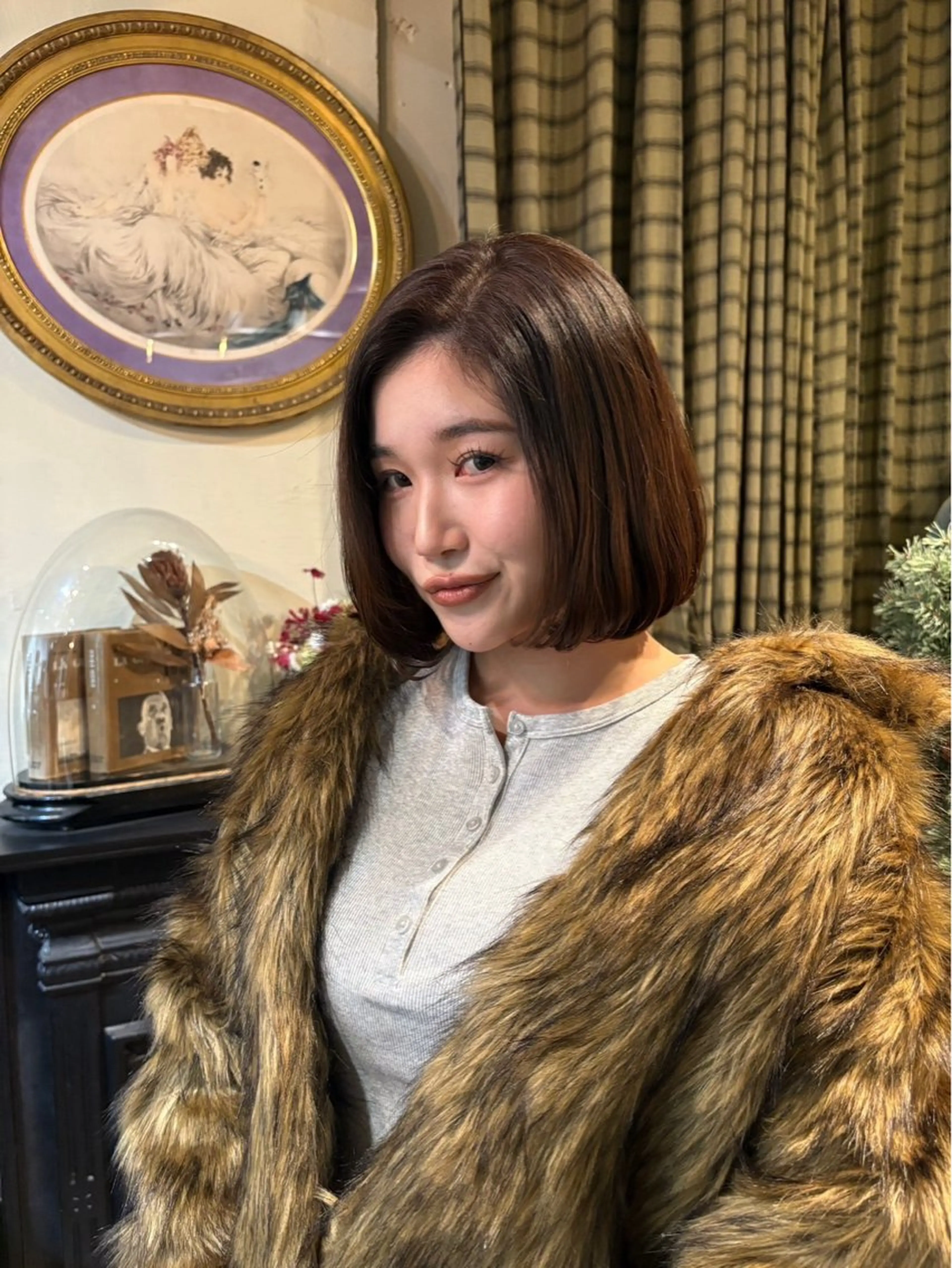 ミディアム カラー ヘアカラー カラーモデル🎀 アイラッシュ/YUIのヘアスタイル