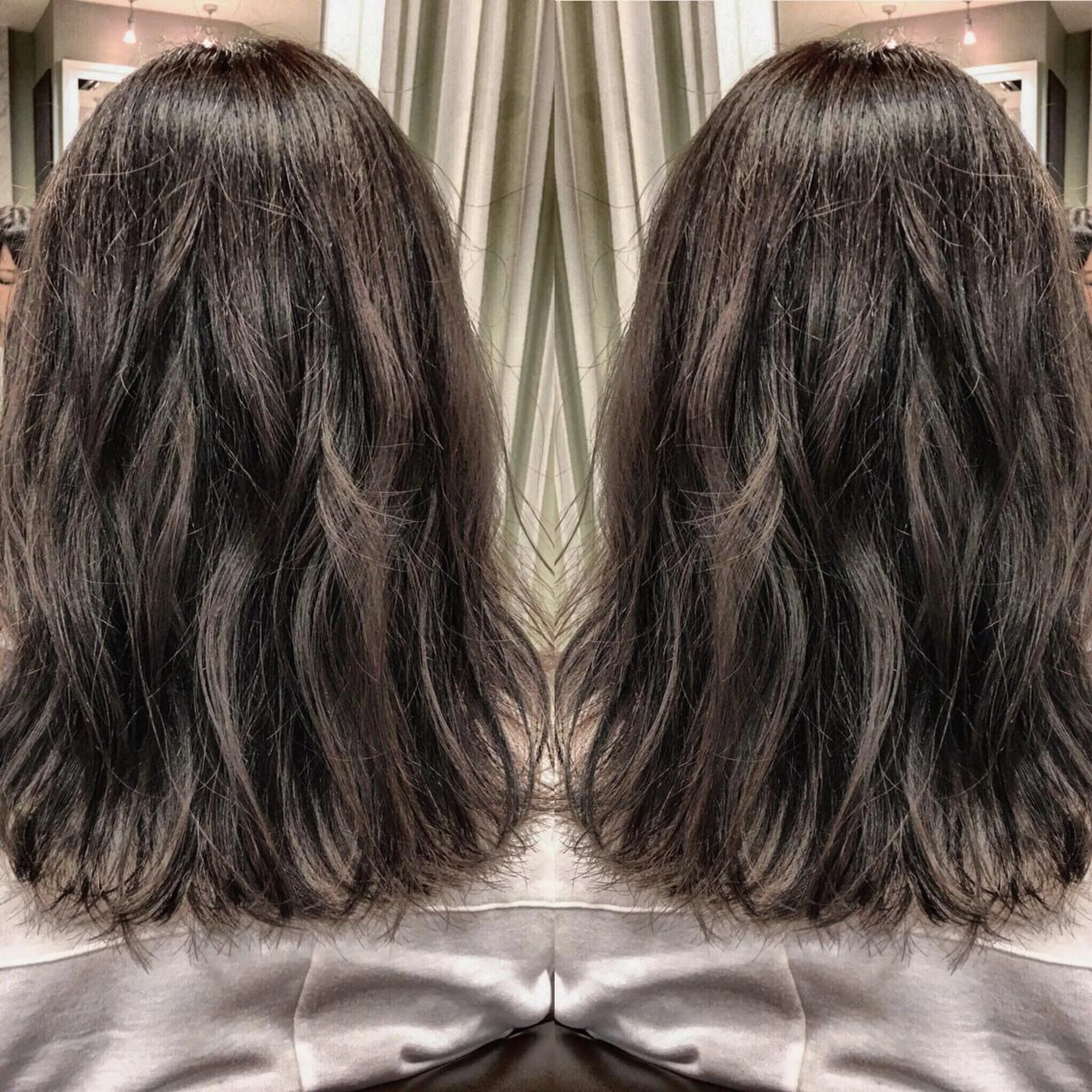 セミロング box  mico. mutsumiのヘアスタイル