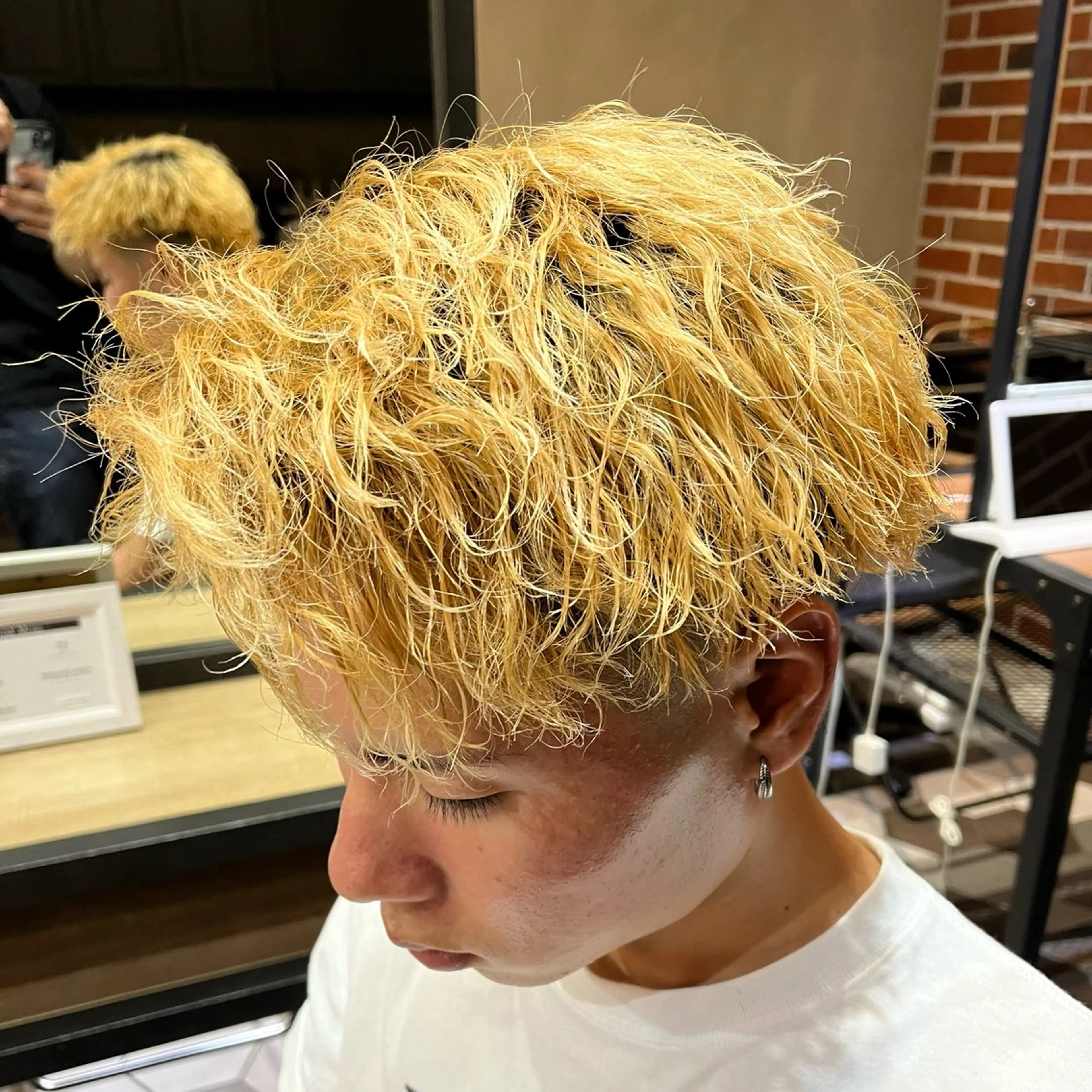 ショート メンズ パーマ 梅田/メンズ専門 ／加地光尊のヘアスタイル