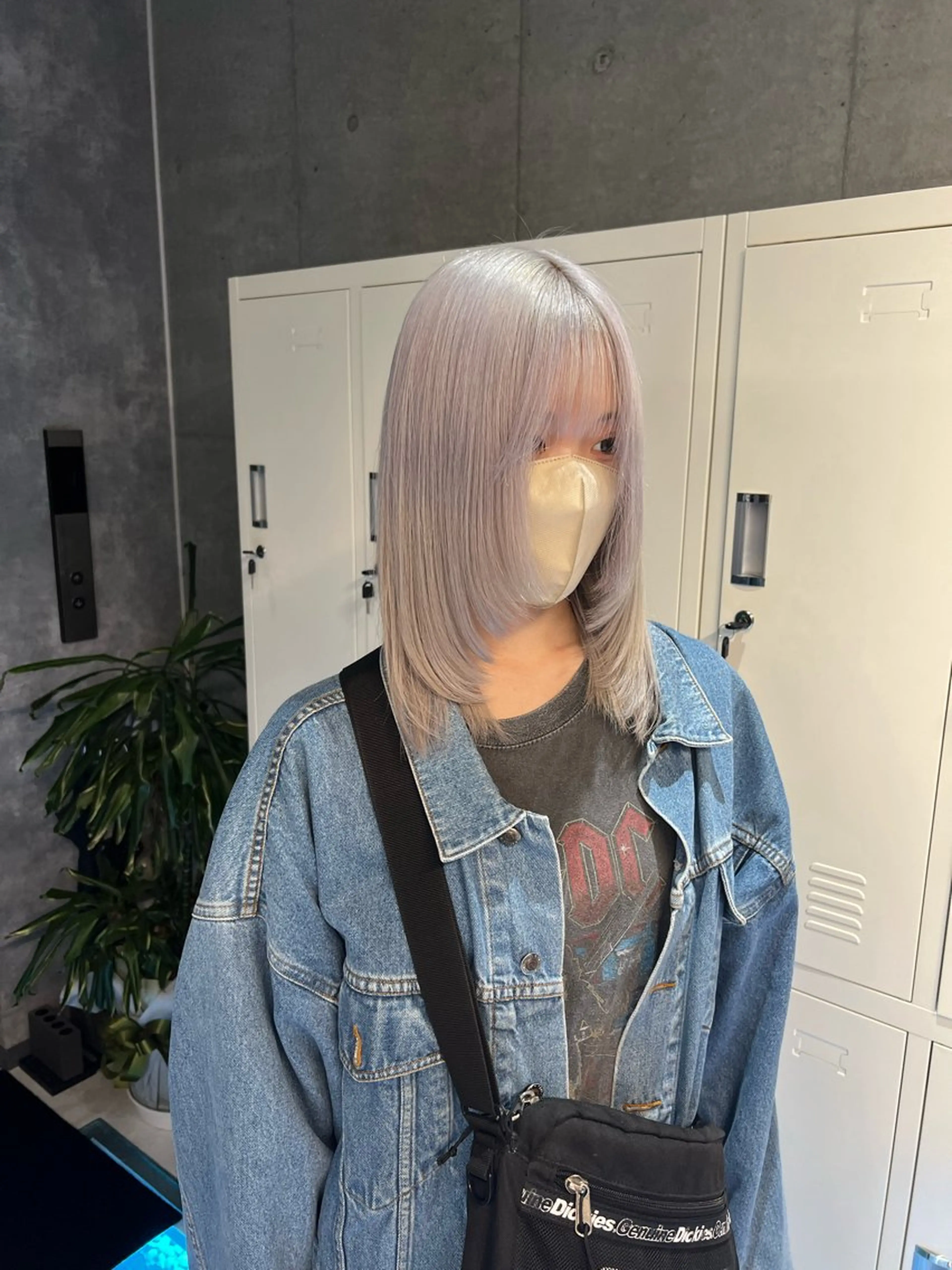 セミロング カラー ヘアカラー トリートメント 大人GAL製造機/カ ラー×エクステゆいとのヘアスタイル